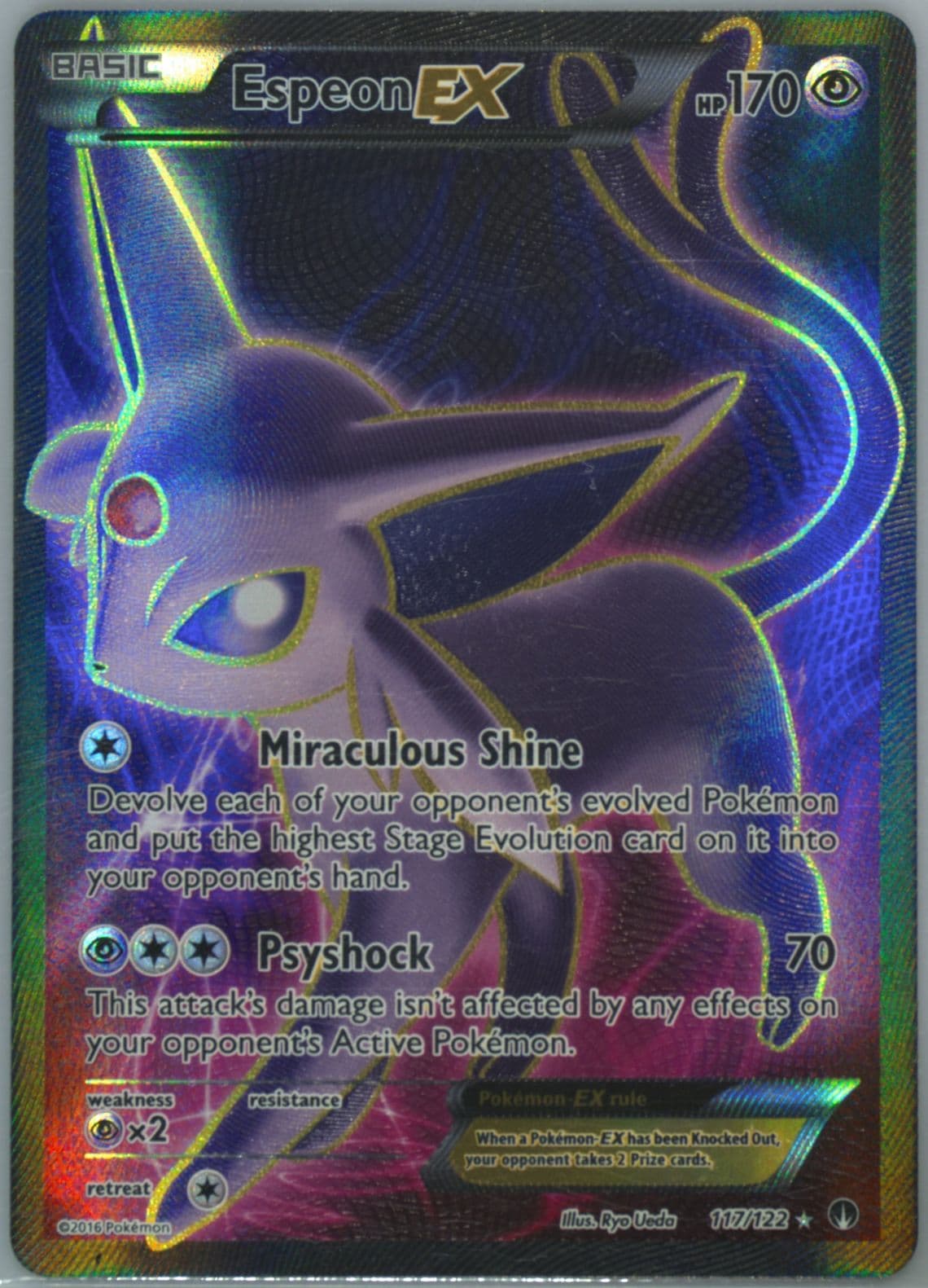 Full Art/Espeon EX (117) 2016 Pokemon XY Breakpoint