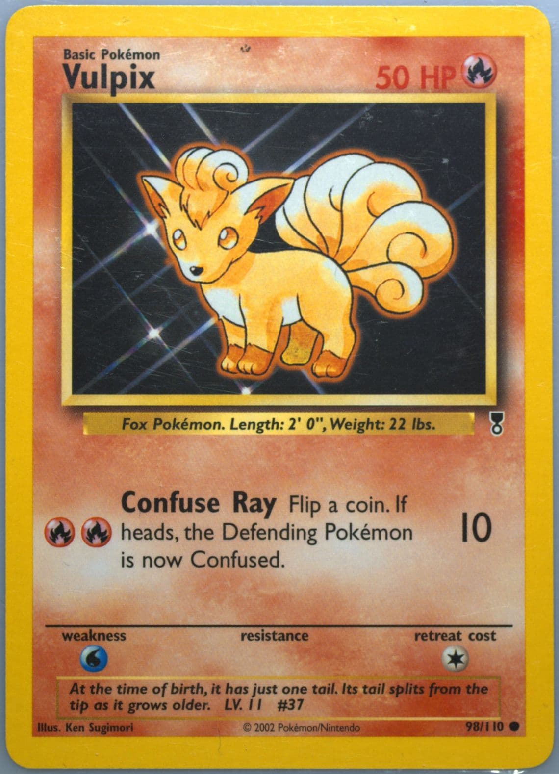 Vulpix (98) 2002 Pokemon Legendary Collection
