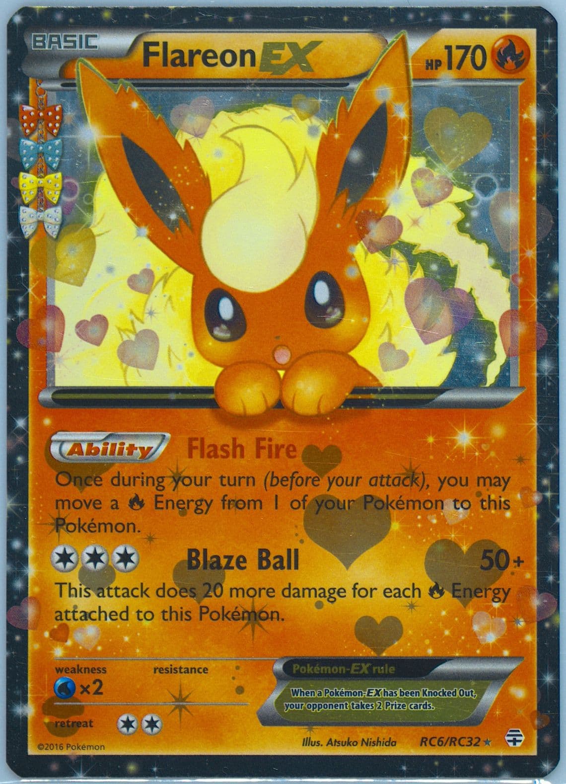 Flareon EX (RC6) 2016 Pokemon XY Generations Radiant Collection