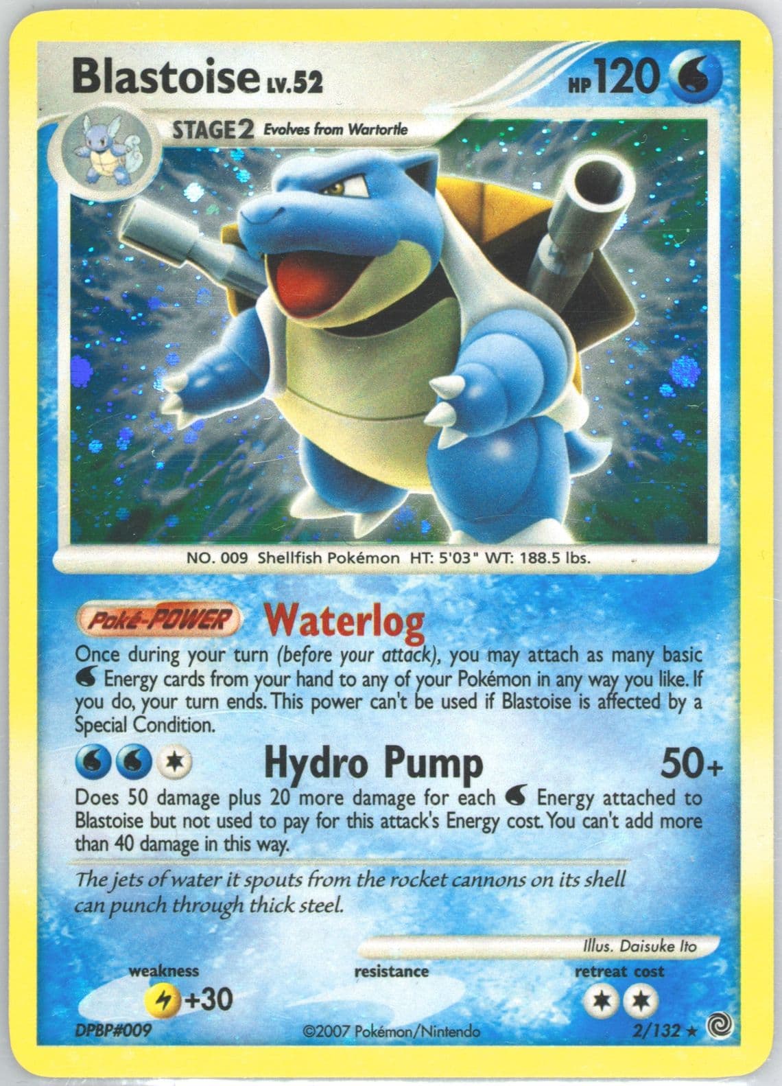 Blastoise-Holo (2) 2007 Pokemon Diamond & Pearl Secret Wonders