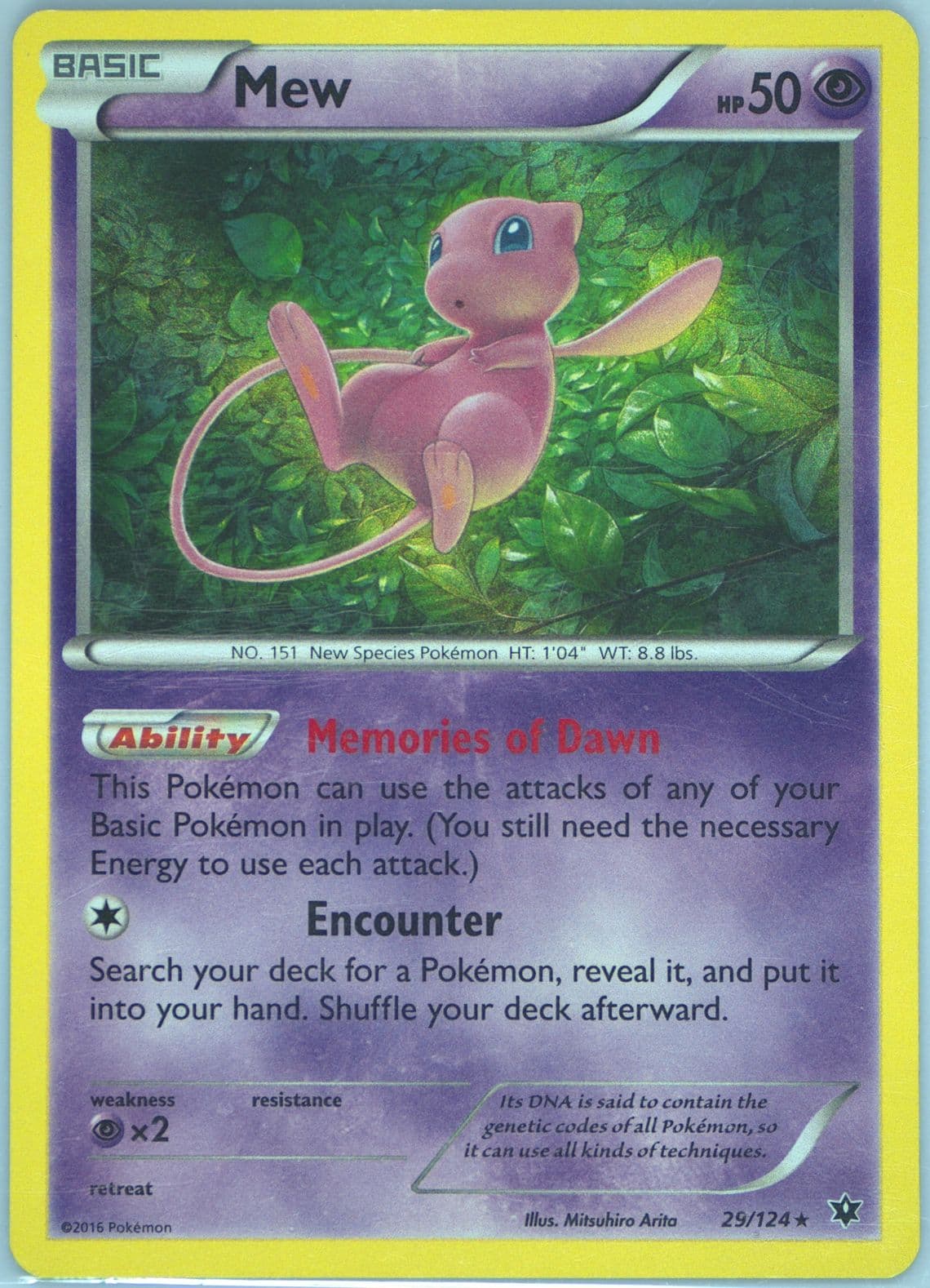 Mew-Holo (29) 2016 Pokemon XY Fates Collide