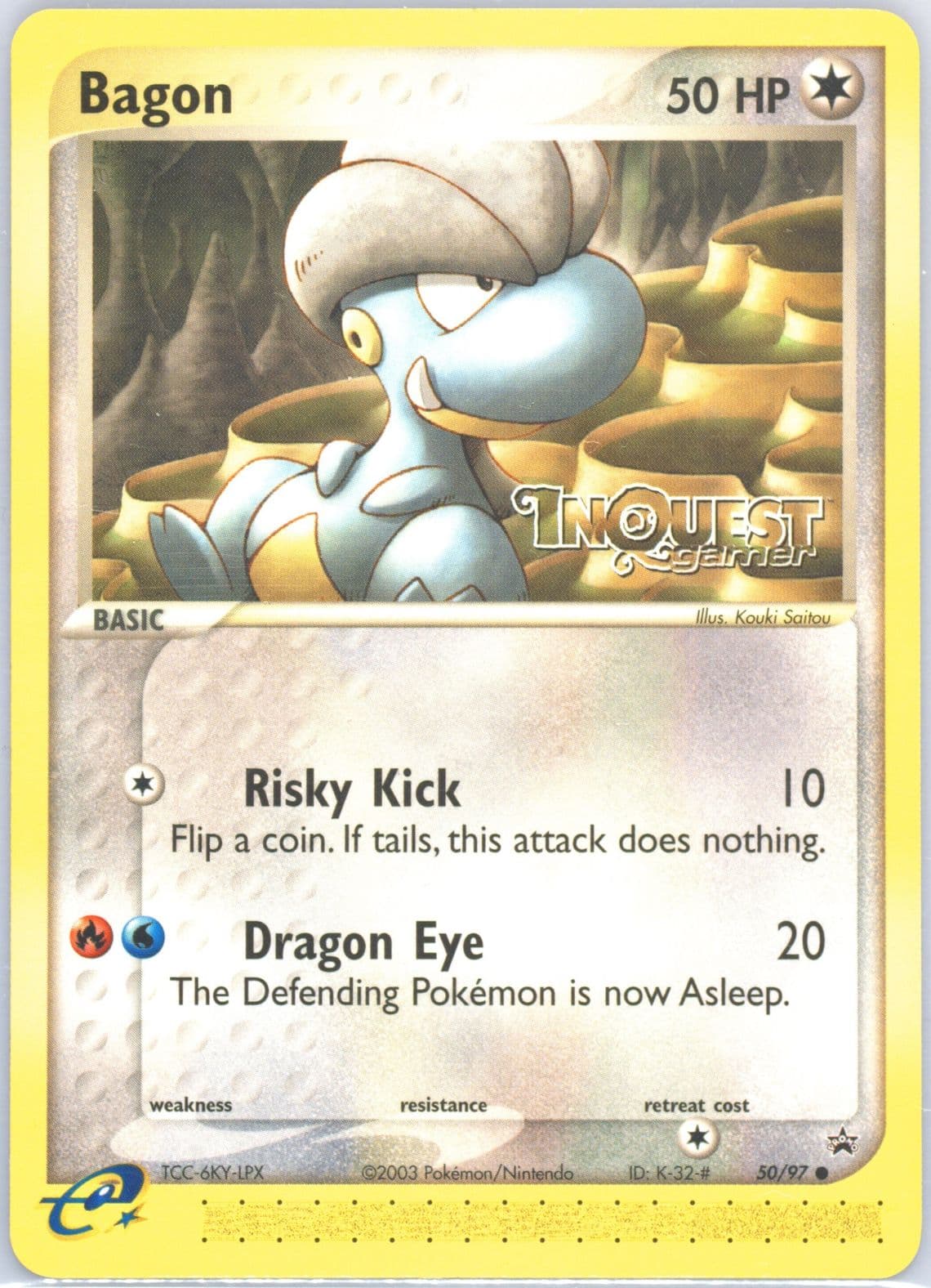 Bagon Inquest (50) 2003 Pokemon EX Dragon