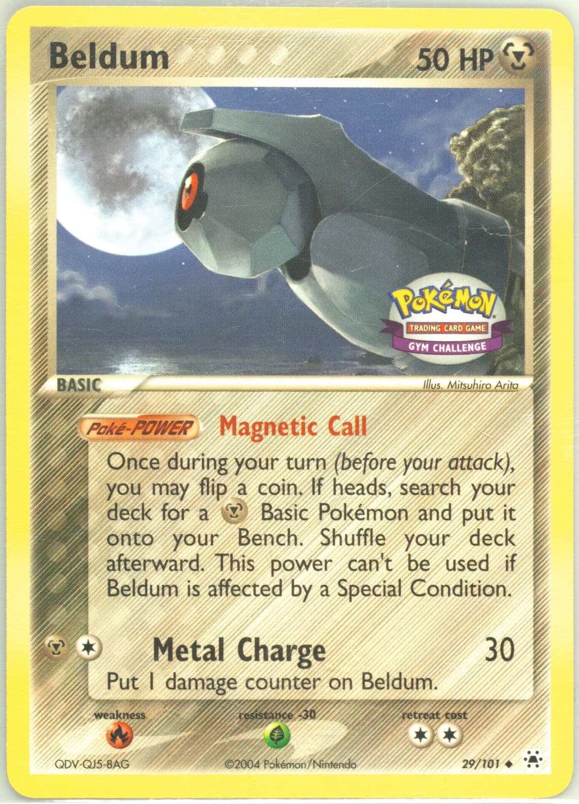 Beldum Gym Challenge (29) 2004 Pokemon EX Hidden Legends