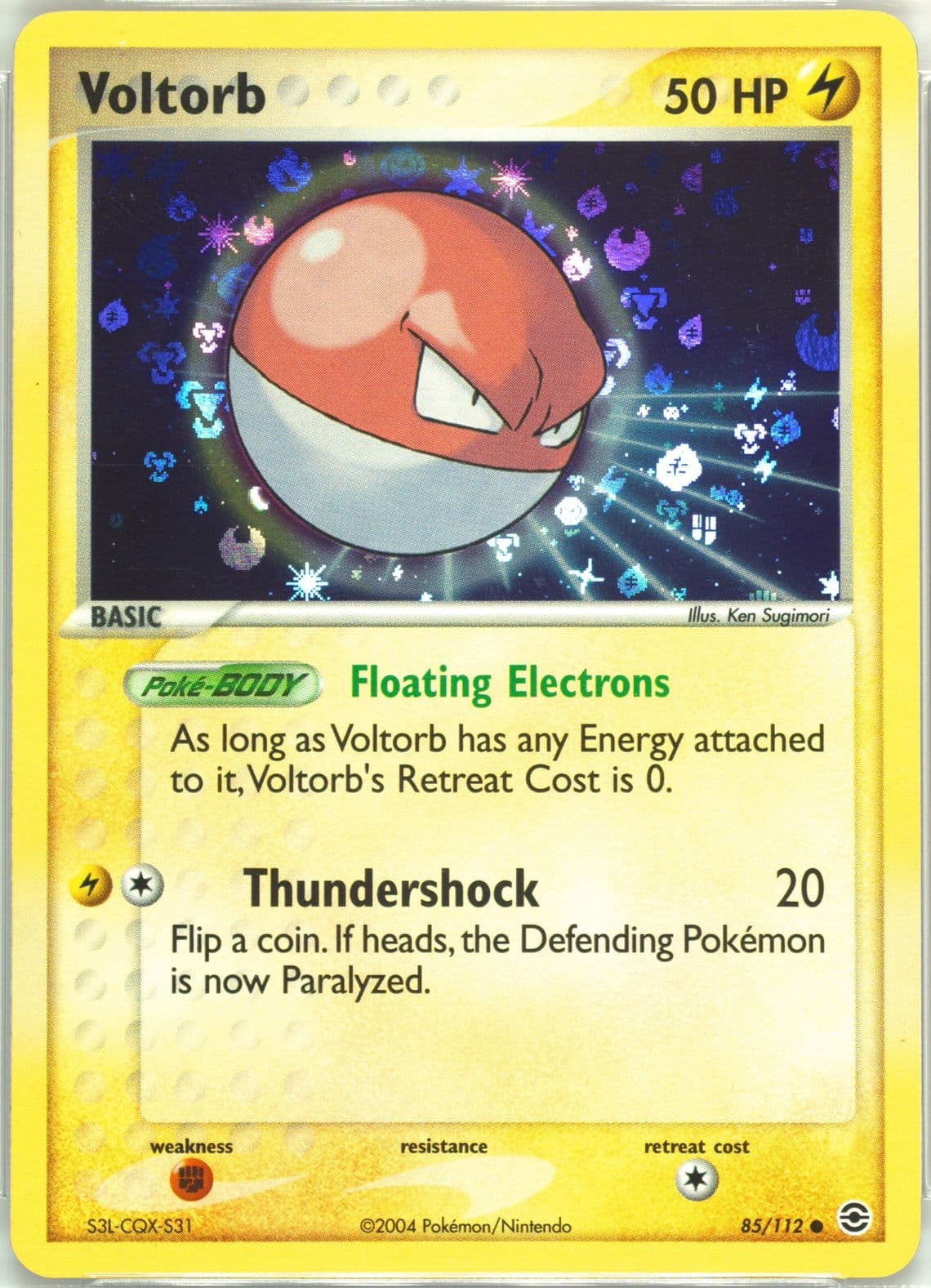 Voltorb-Reverse Foil (85) 2004 Pokemon EX Fire Red & Leaf Green