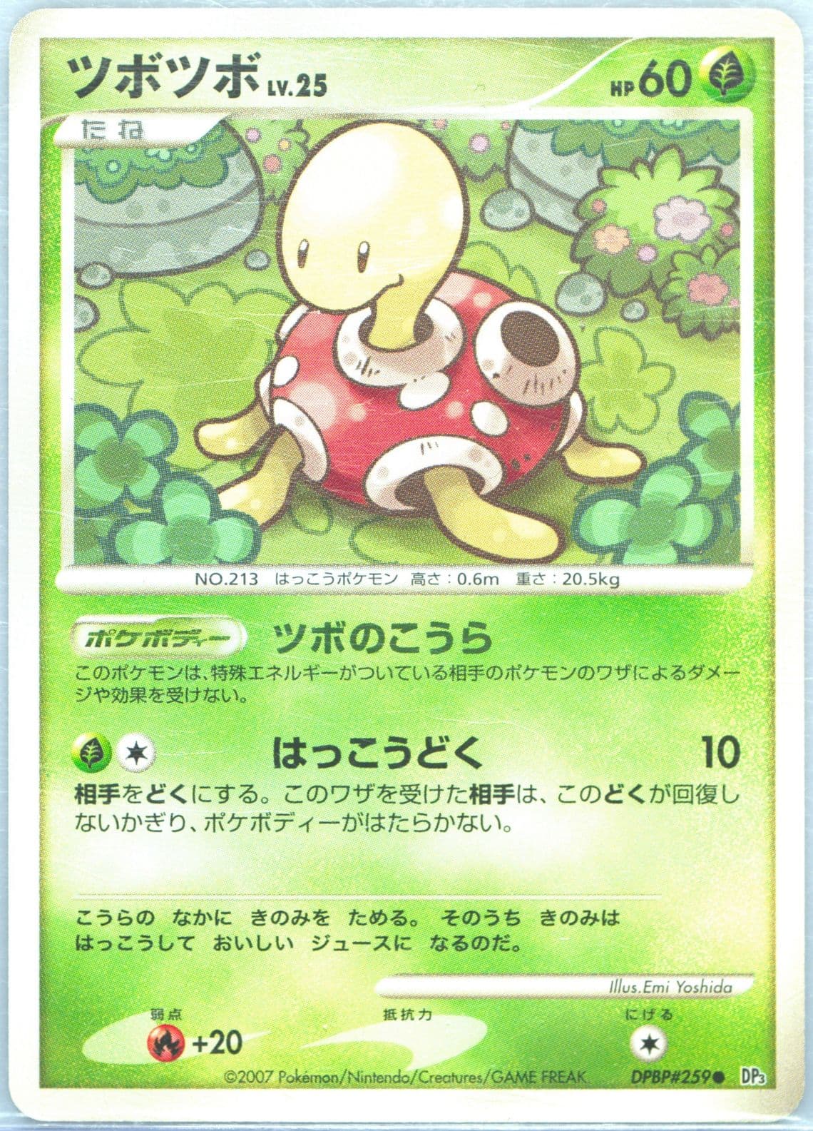 Shuckle (259) 2007 Pokemon Japanese Diamond & Pearl Shining Darkness