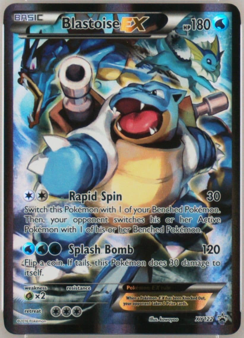 Full Art/Blastoise EX Red & Blue Collection (XY122) 2016 Pokemon XY Black Star Promo