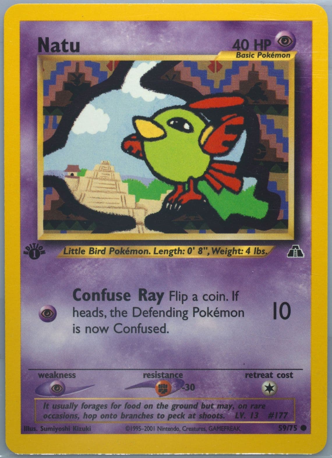 Natu 1st Edition (59) 2001 Pokemon Neo Discovery