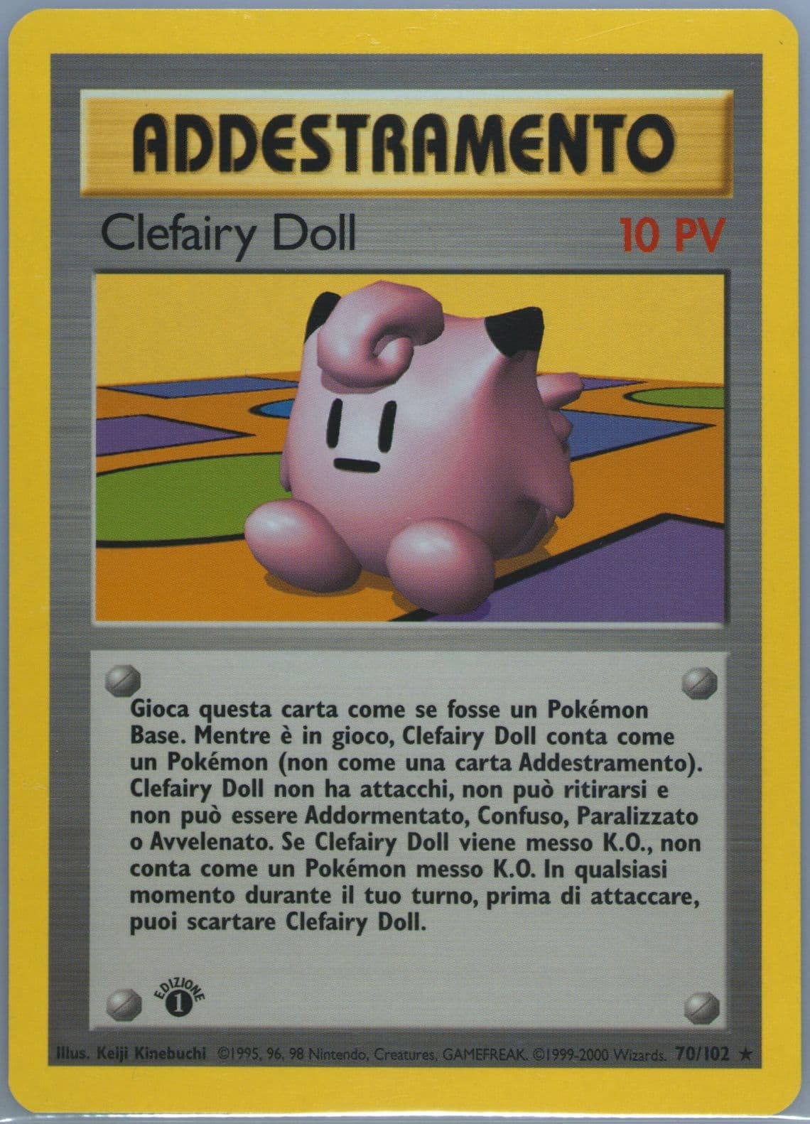 Clefairy Doll 1st Edition-Italian (70) 2000 Pokemon Game