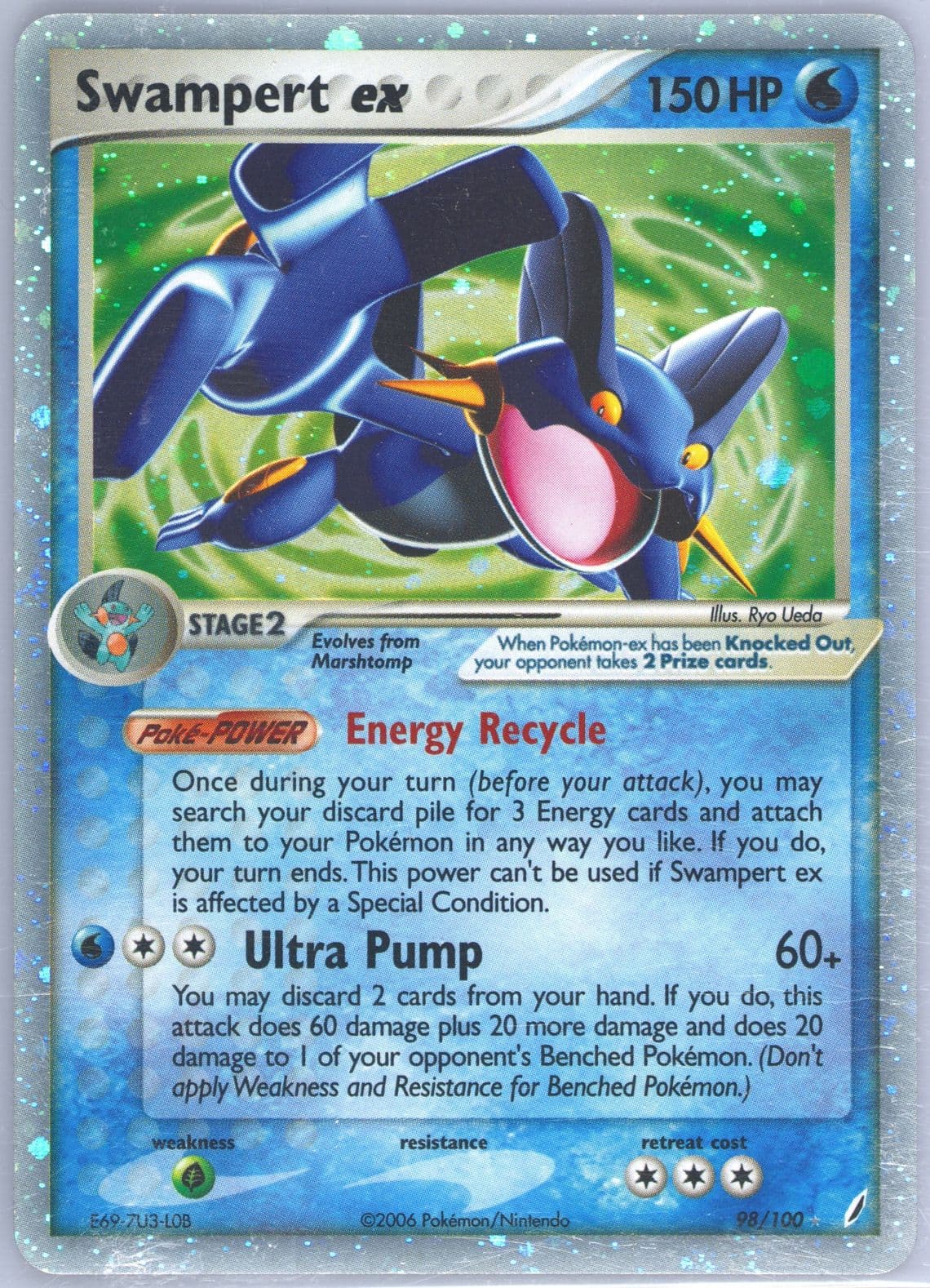 Swampert EX-Holo (98) 2006 Pokemon EX Crystal Guardians