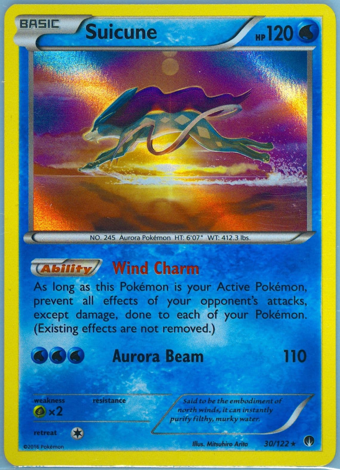 Suicune-Holo (30) 2016 Pokemon XY Breakpoint