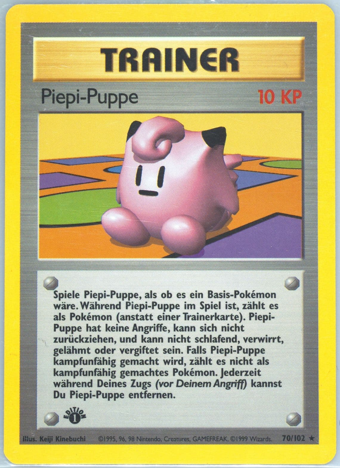 Piepi-Puppe 1st Edition (70) 1999 Pokemon German