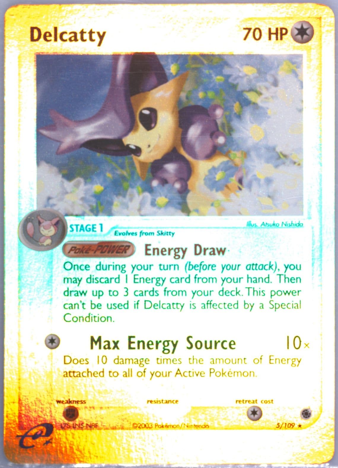Delcatty-Reverse Foil (5) 2003 Pokemon EX Ruby & Sapphire