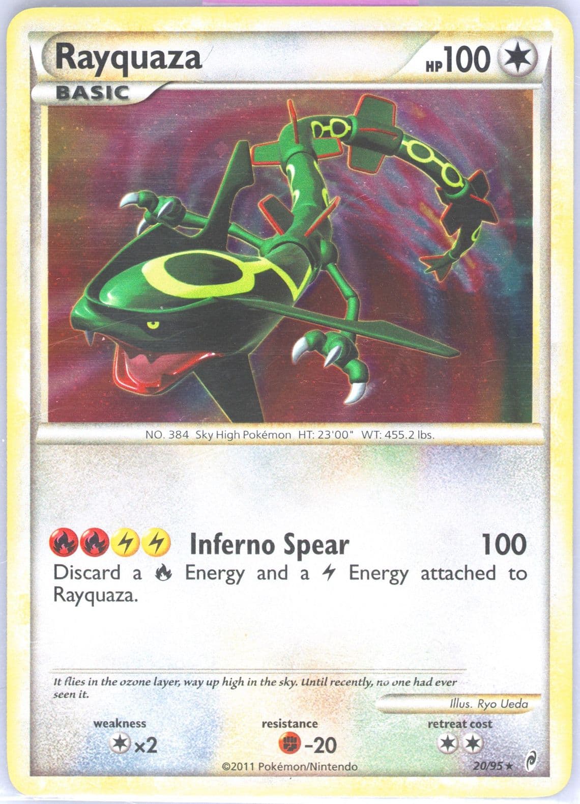 Rayquaza-Holo (20) 2011 Pokemon Call of Legends