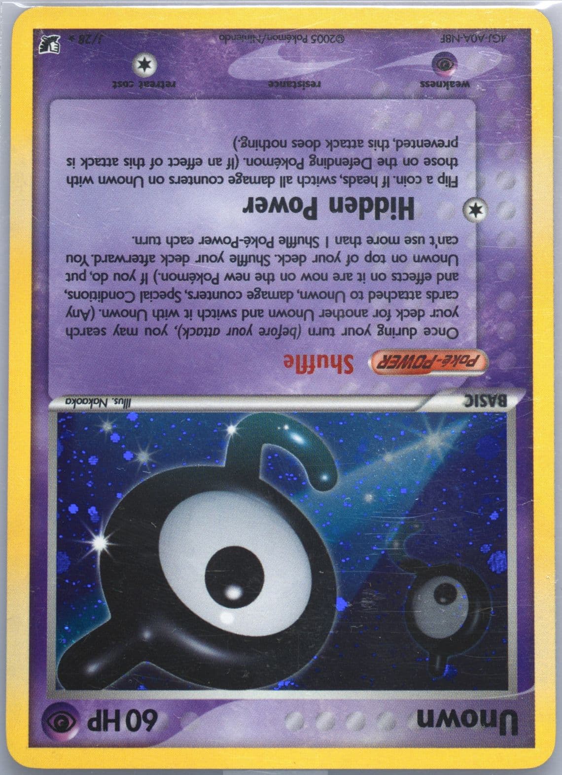 Unown-Holo (J/28) 2005 Pokemon EX Unseen Forces