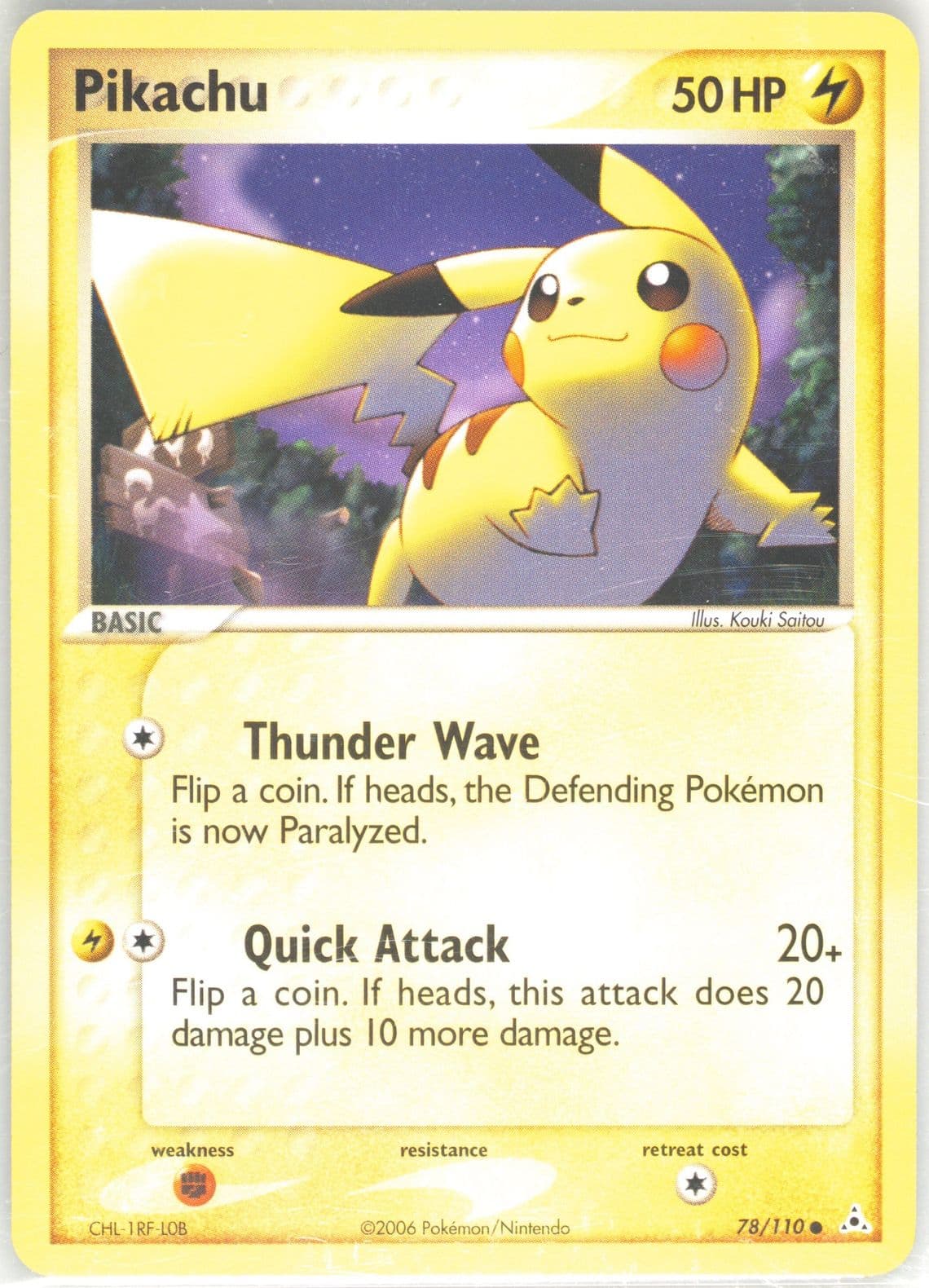 Pikachu (78) 2006 Pokemon EX Holon Phantoms