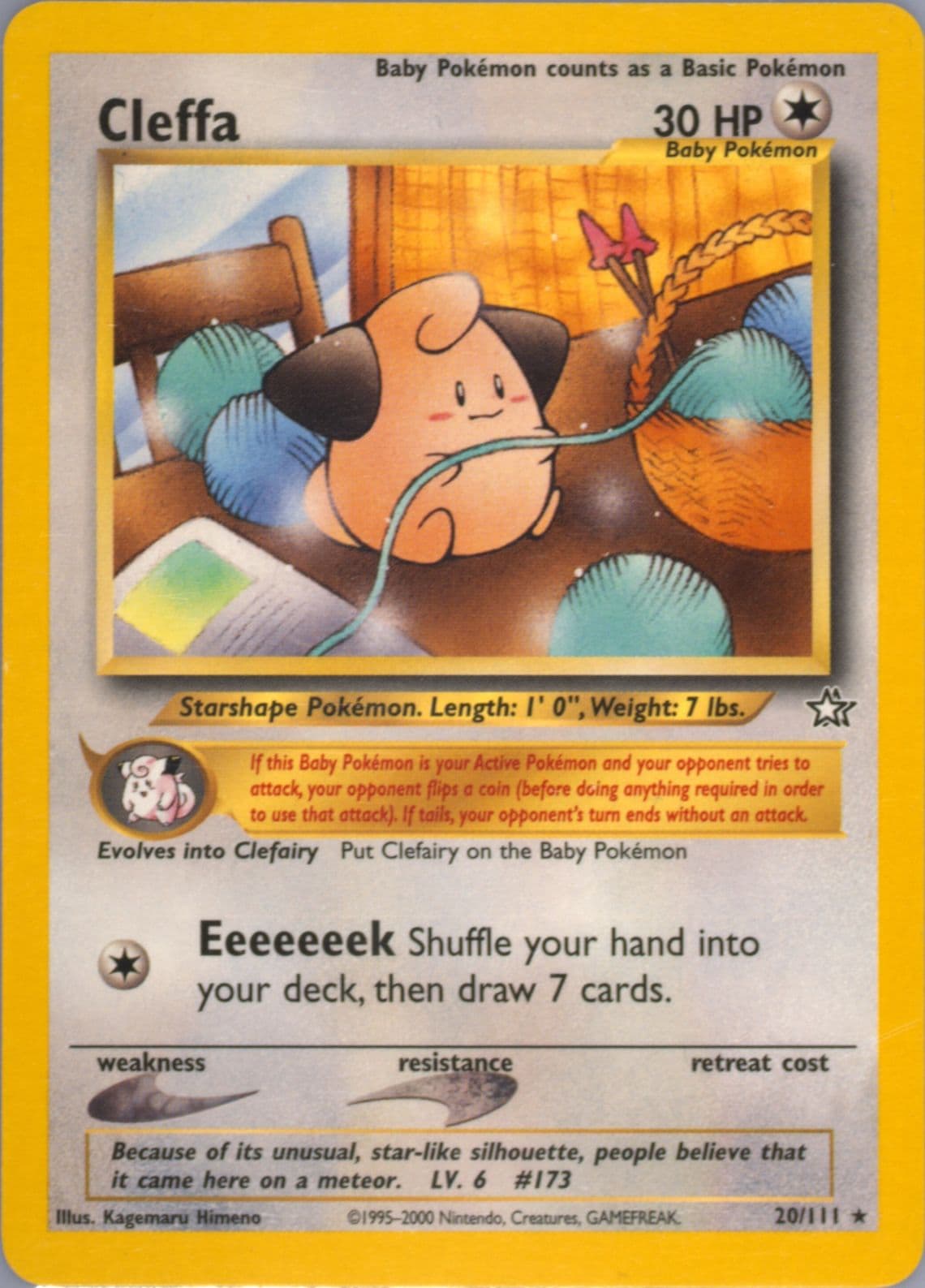 Cleffa (20) 2000 Pokemon Neo Genesis