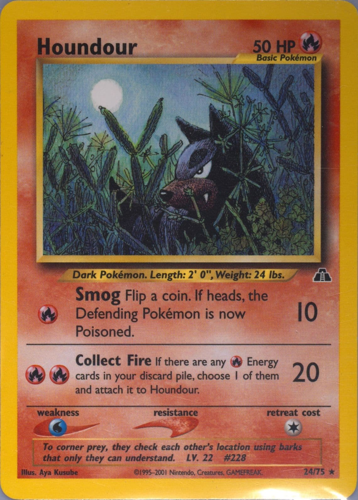 Houndour (24) 2001 Pokemon Neo Discovery