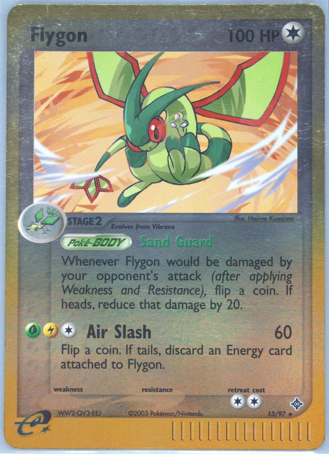 Flygon-Reverse Foil (15) 2003 Pokemon EX Dragon