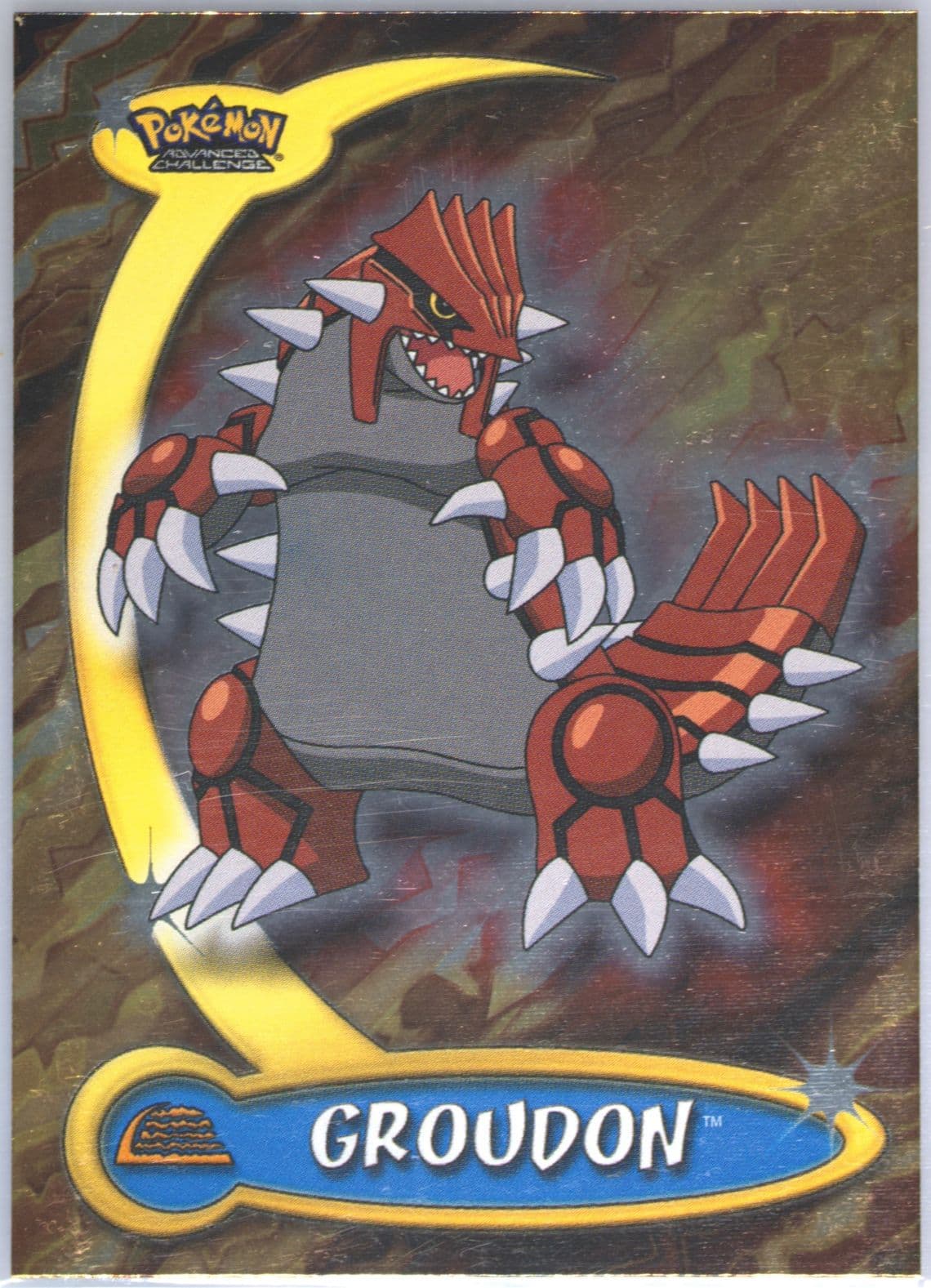 Groudon Foil (33) 2004 Topps Pokemon Advanced Challenge