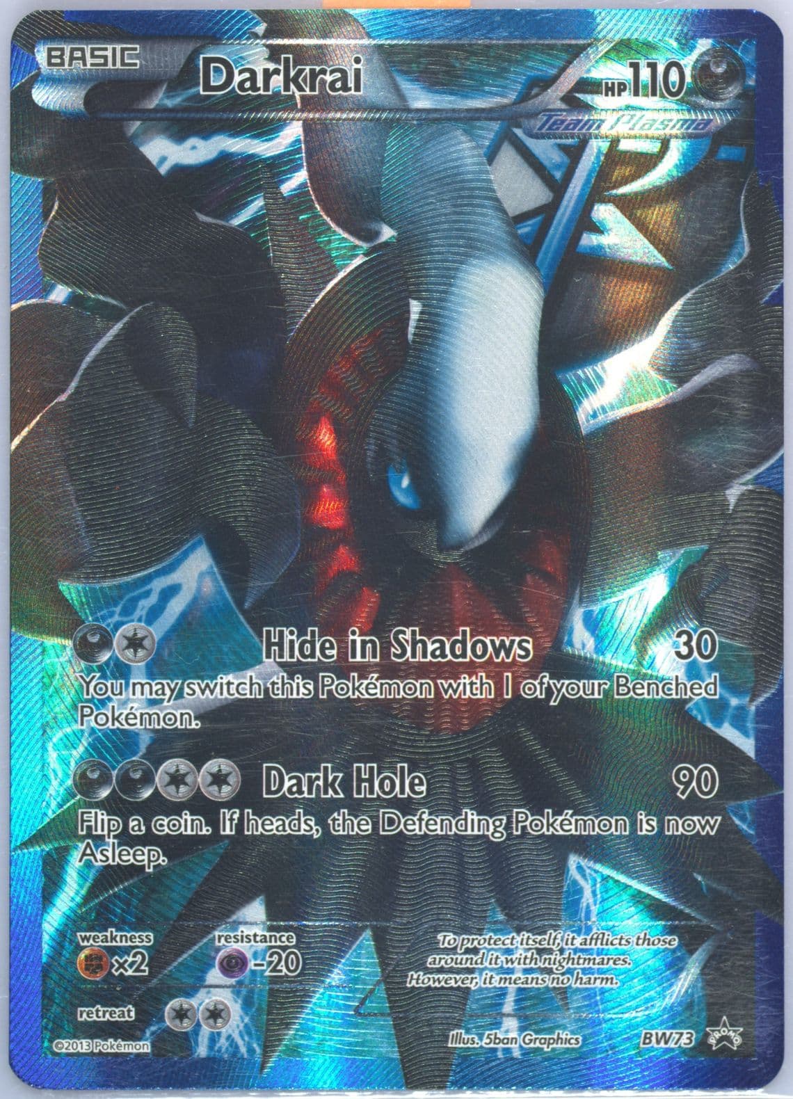 Full Art/Darkrai Team Plasma (BW73) 2013 Pokemon Black & White Promo
