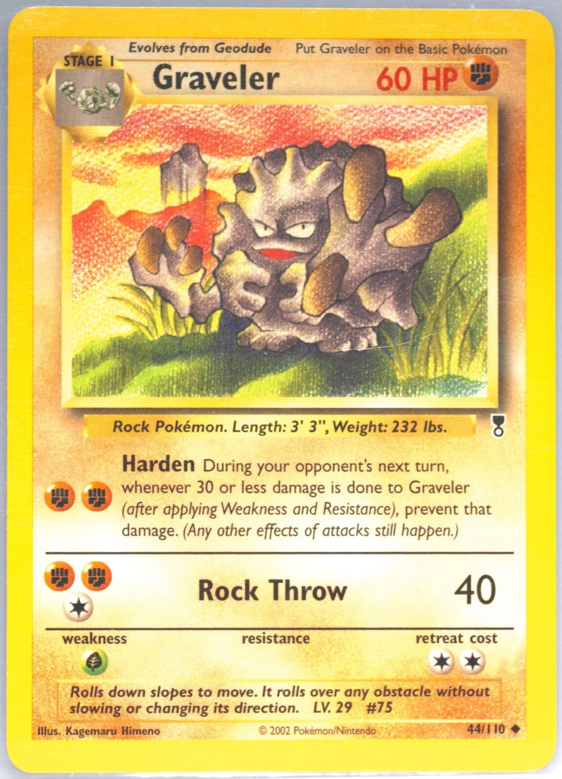 Graveler (44) 2002 Pokemon Legendary Collection
