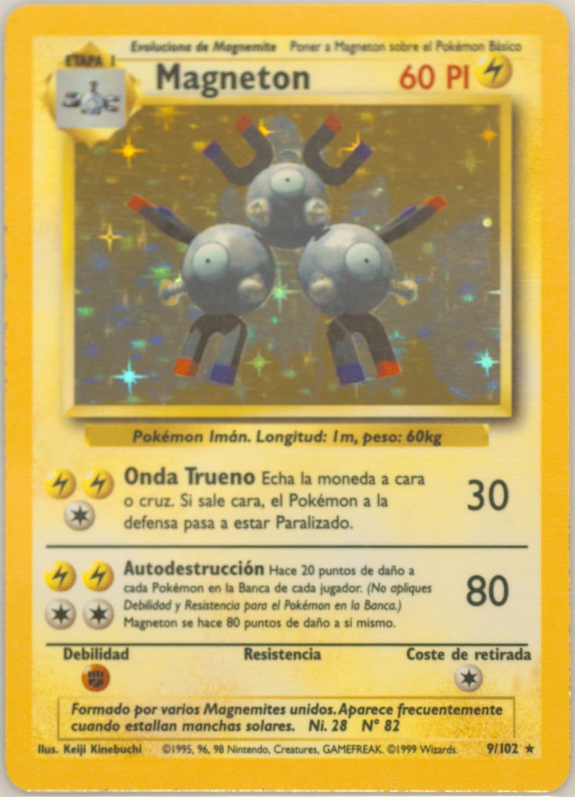 Magneton-Holo (9) 1999 Pokemon Spanish