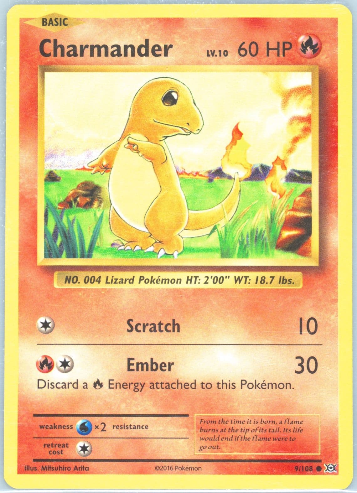 Charmander (9) 2016 Pokemon XY Evolutions