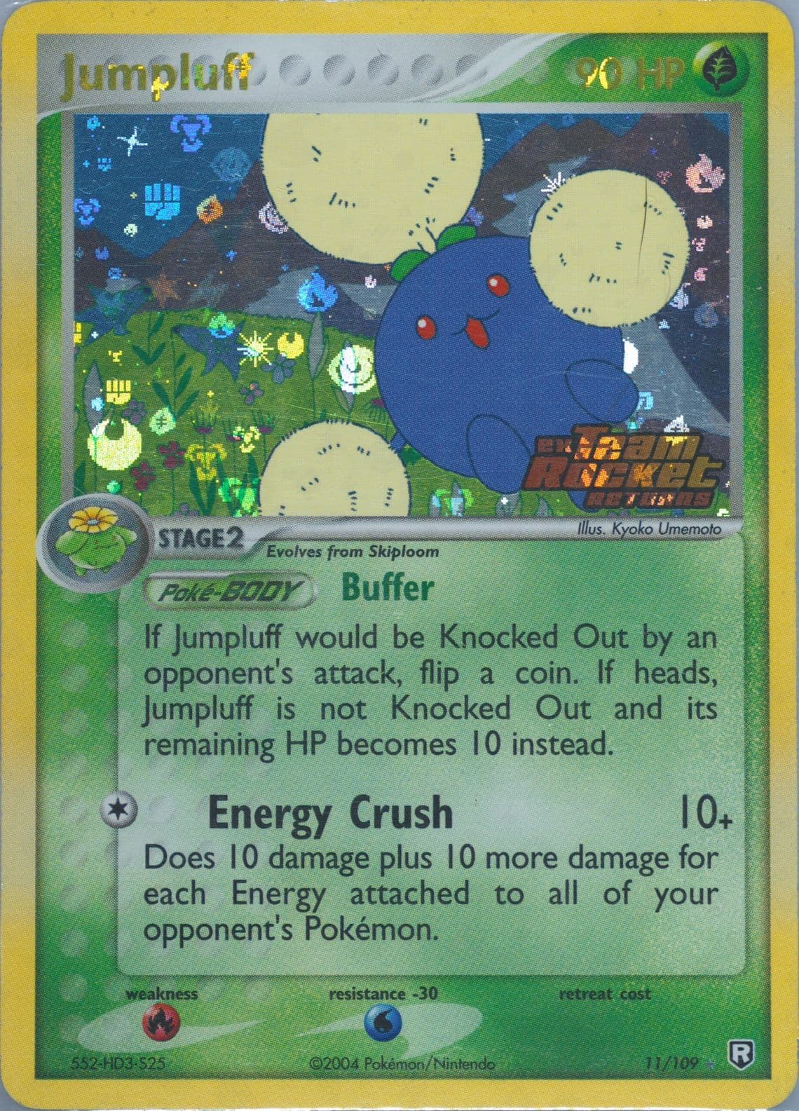 Jumpluff-Reverse Foil (11) 2004 Pokemon EX Team Rocket Returns