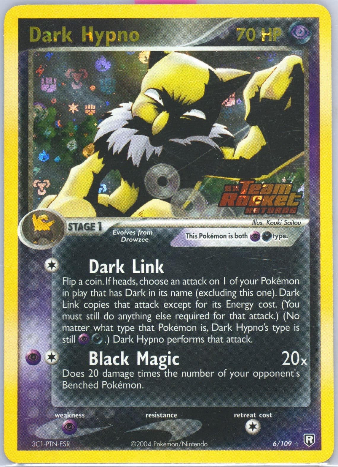 Dark Hypno-Reverse Foil (6) 2004 Pokemon EX Team Rocket Returns