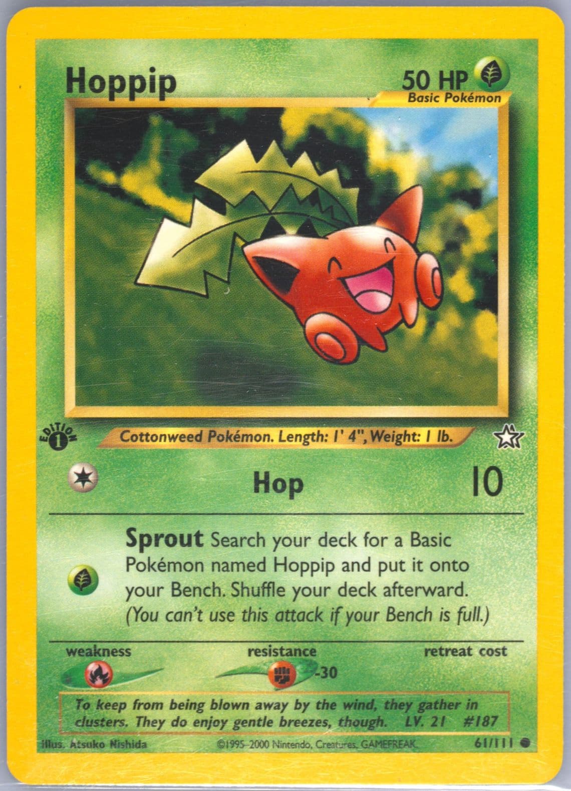 Hoppip (61) 2000 Pokemon Neo Genesis 1st Edition