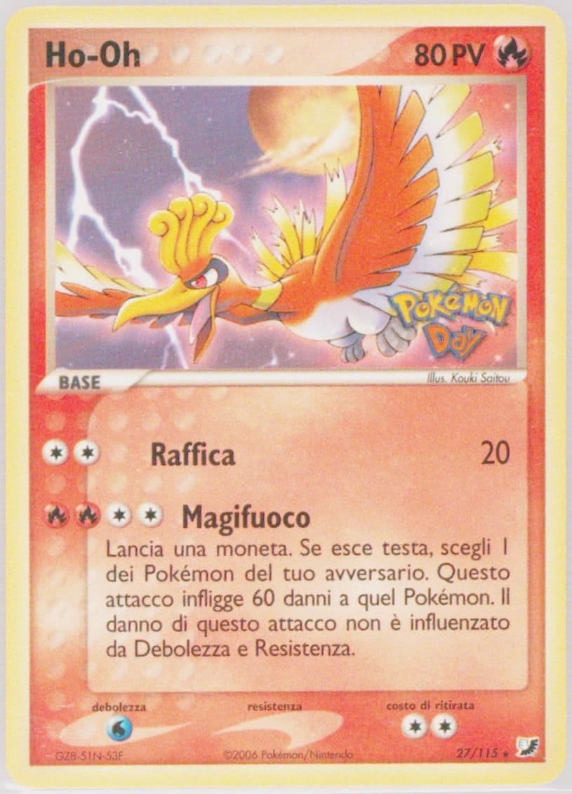 HO-Oh Italy Pokemon Day 2006 (27) 2005 Pokemon EX Unseen Forces