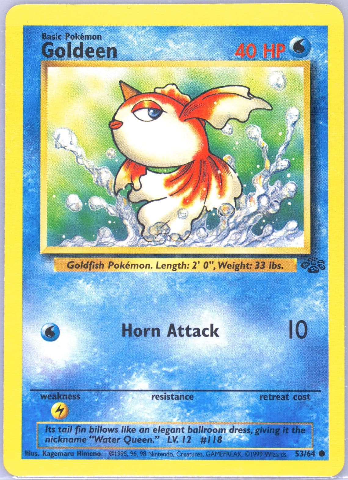 Goldeen (53) 1999 Pokemon Jungle