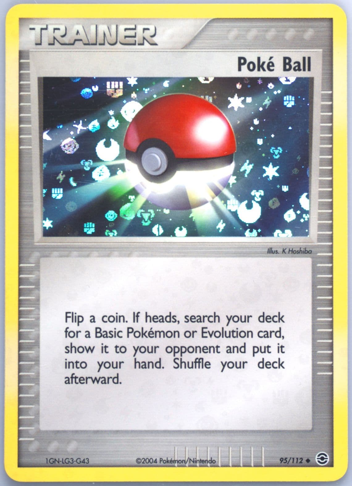 Poke Ball-Reverse Foil (95) 2004 Pokemon EX Fire Red & Leaf Green