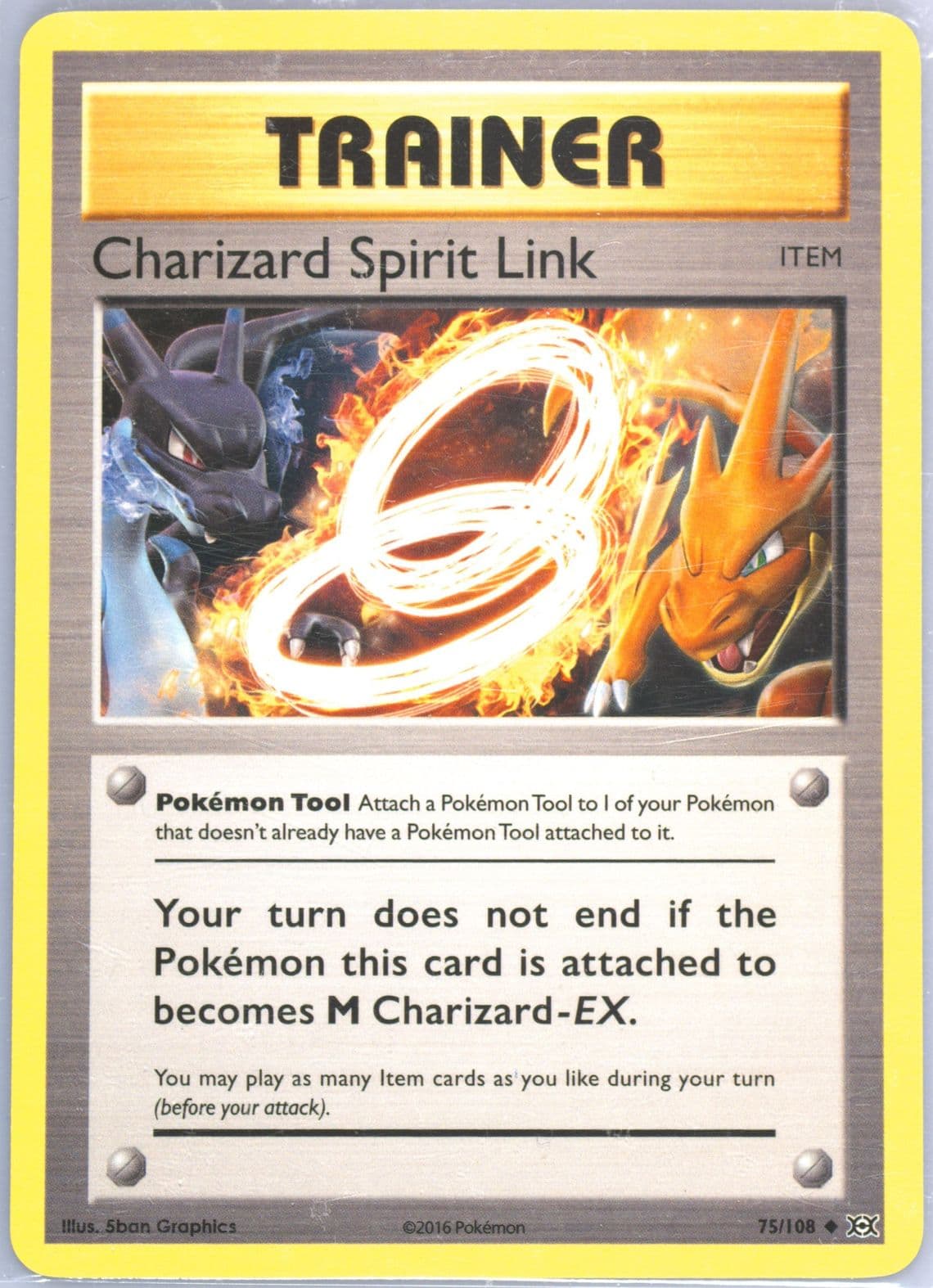 Charizard Spirit Link (75) 2016 Pokemon XY Evolutions