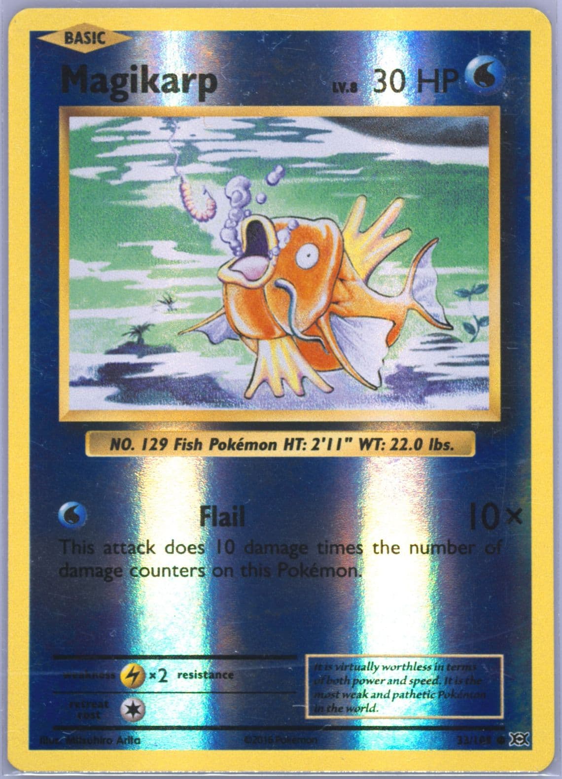 Magikarp-Reverse Foil (33) 2016 Pokemon XY Evolutions