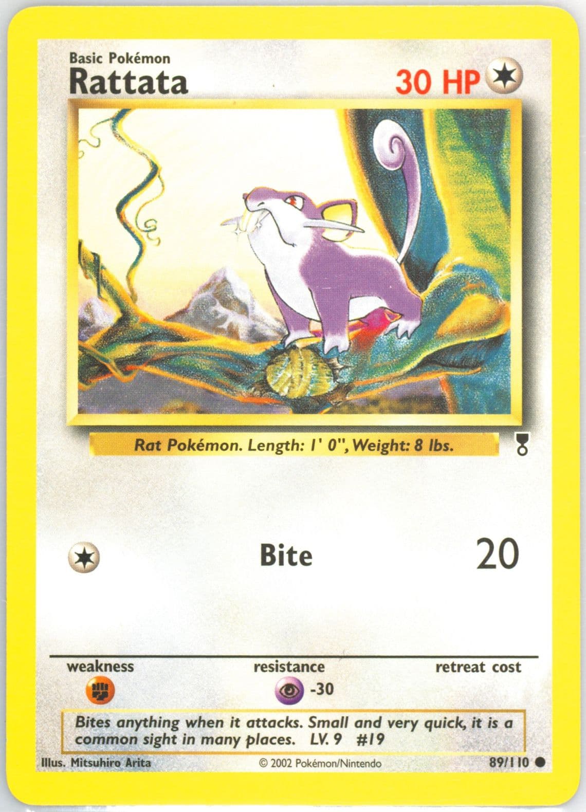 Rattata (89) 2002 Pokemon Legendary Collection
