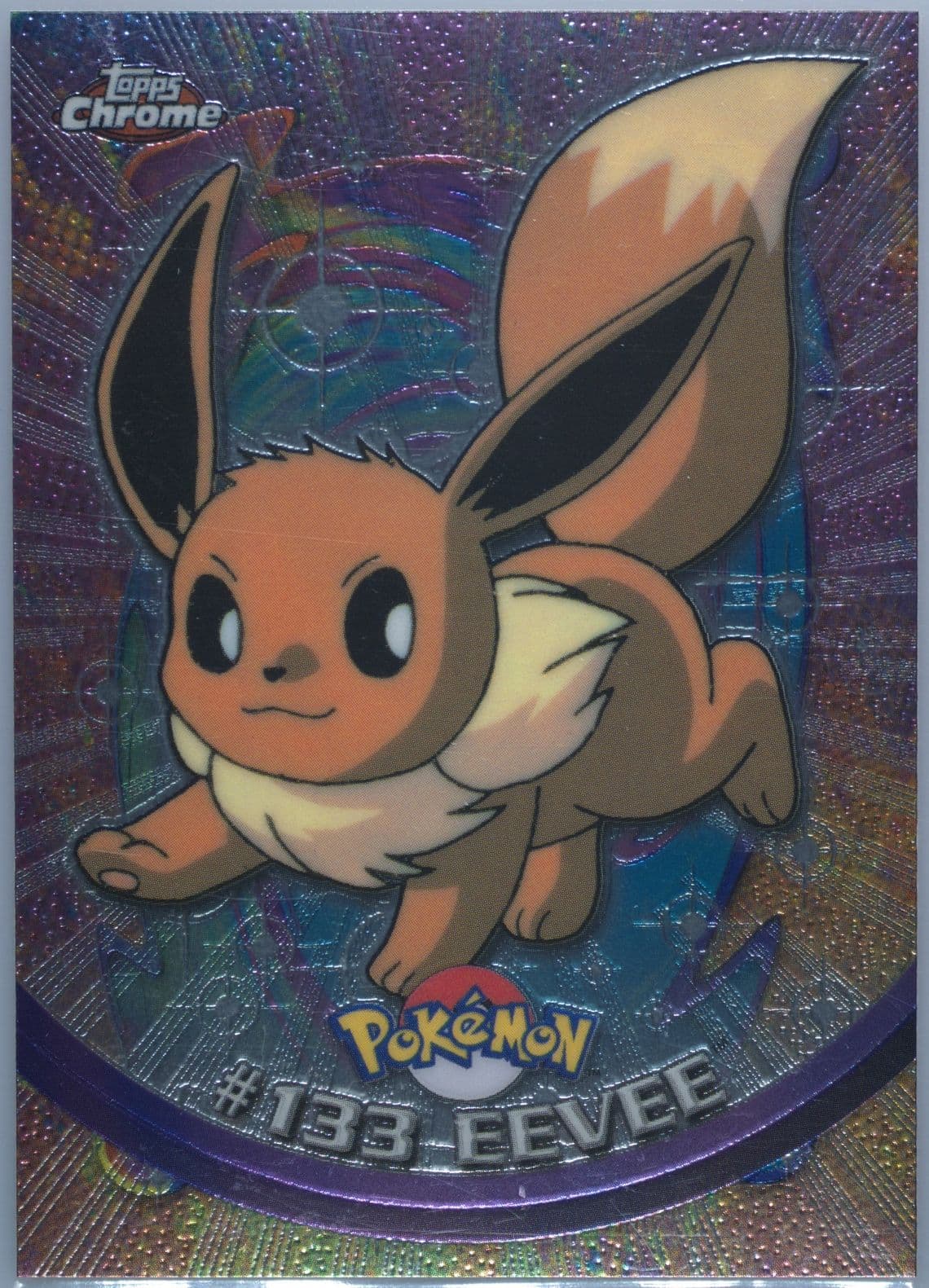 Eevee (133) 2000 Topps Chrome Pokemon T.V.