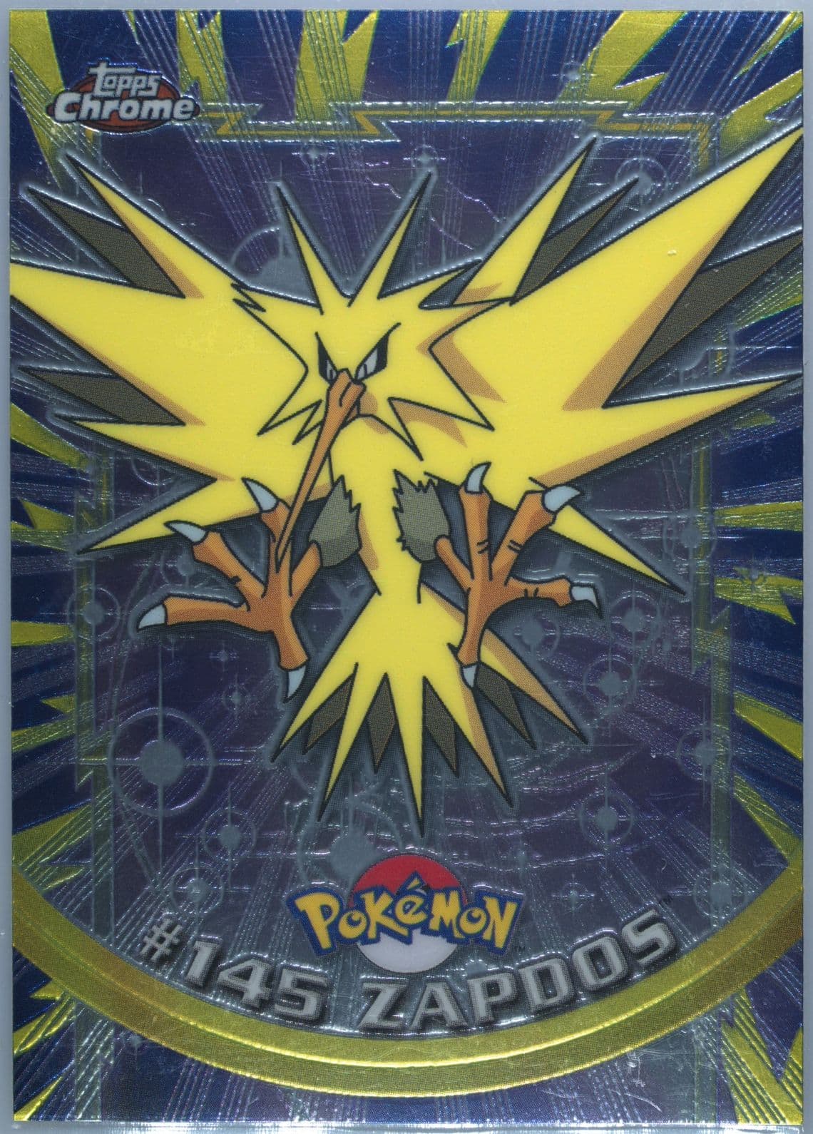 Zapdos (145) 2000 Topps Chrome Pokemon T.V.