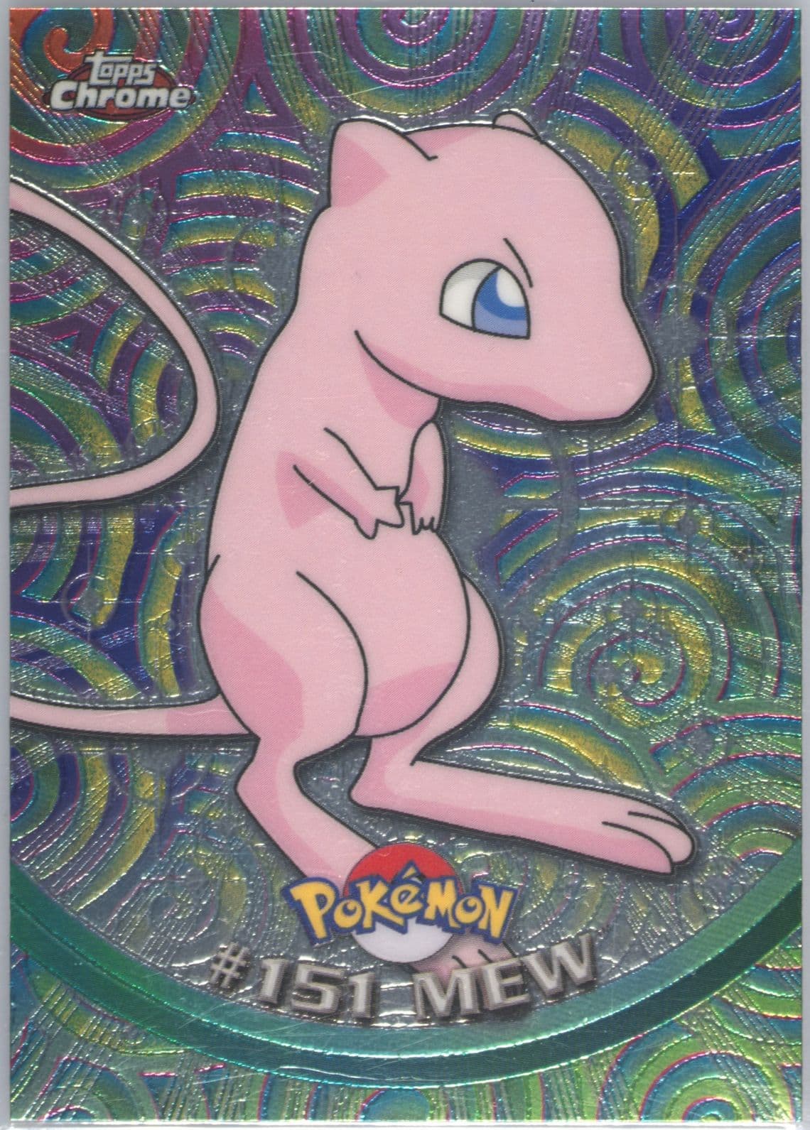 Mew (151) 2000 Topps Chrome Pokemon T.V.
