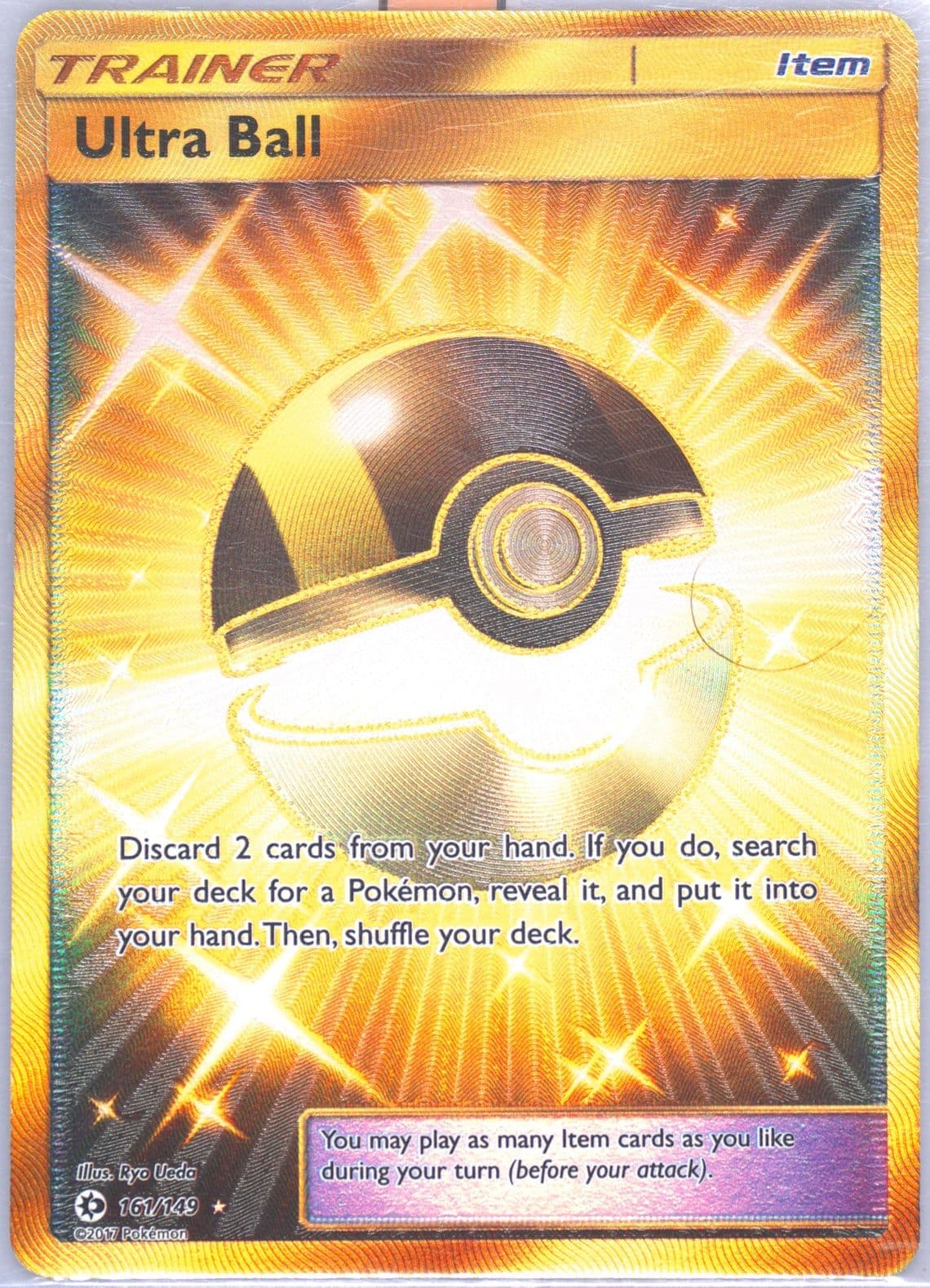 Full Art/Ultra Ball Secret (161) 2017 Pokemon Sun & Moon