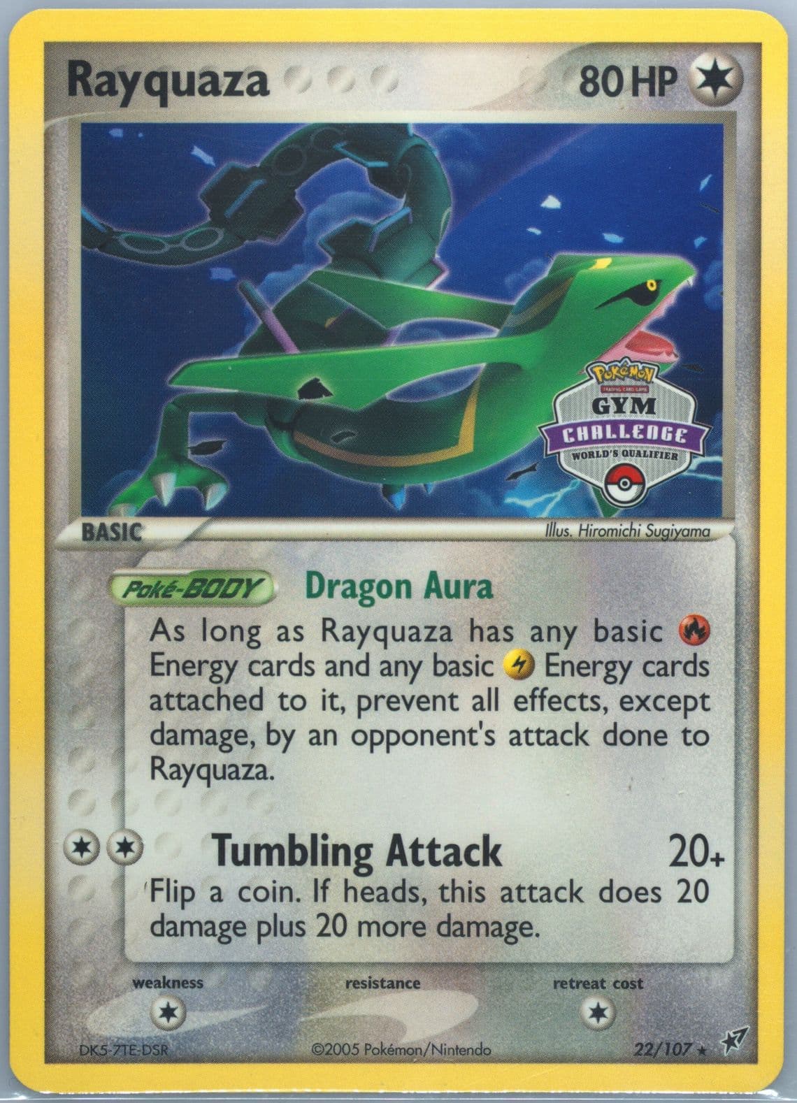 Rayquaza Gym Challenge (22) 2005 Pokemon EX Deoxys