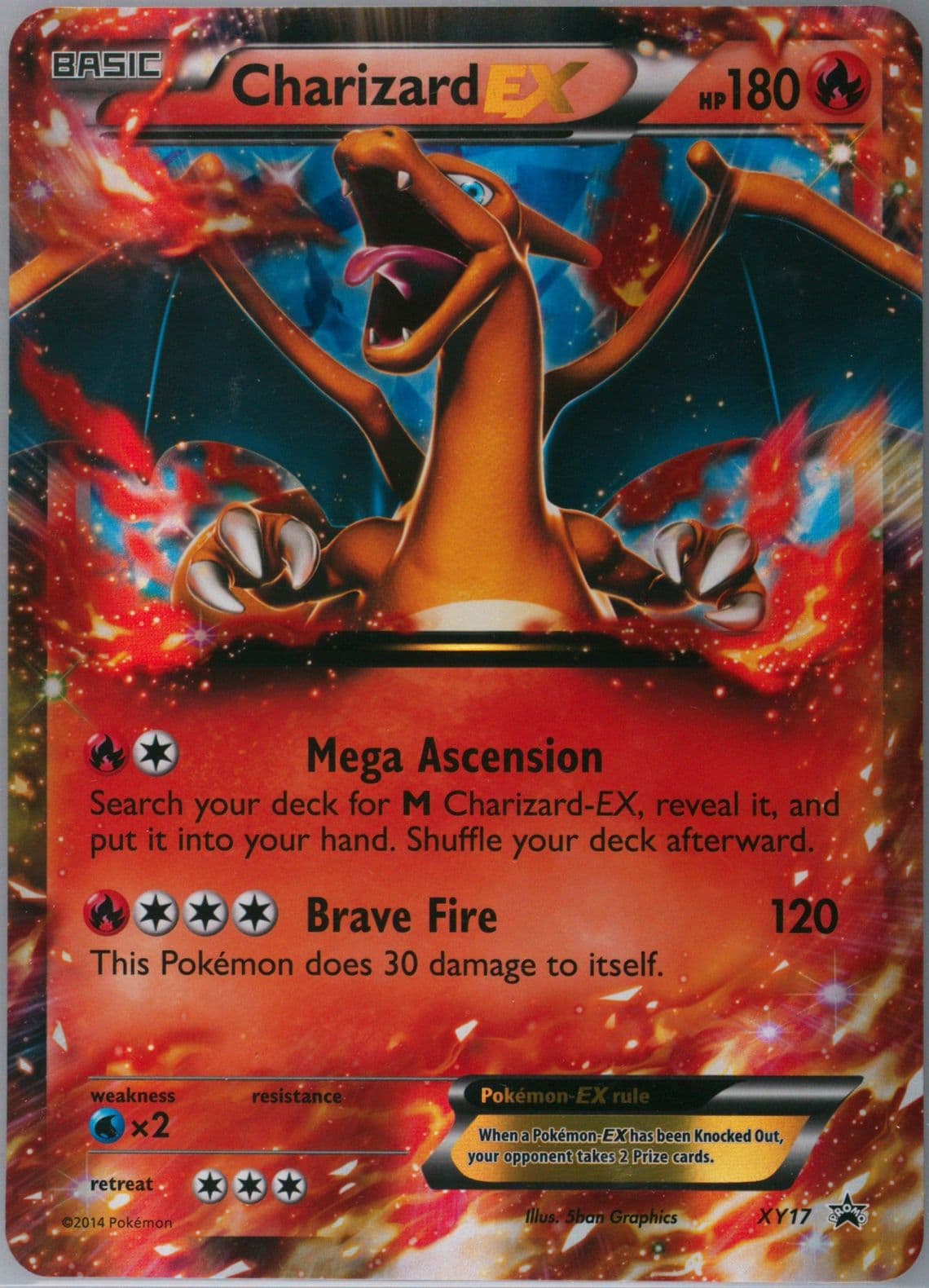 Charizard EX Jumbo (XY17) 2014 Pokemon XY Black Star Promo