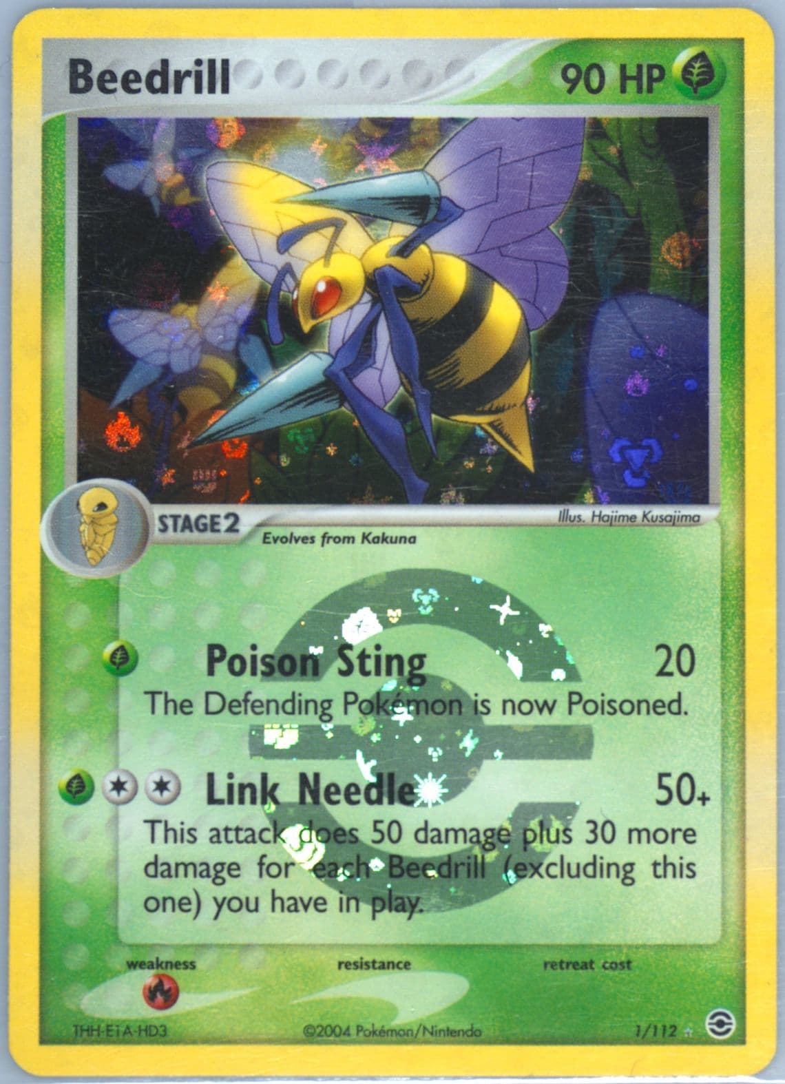 Beedrill-Reverse Foil (1) 2004 Pokemon EX Fire Red & Leaf Green