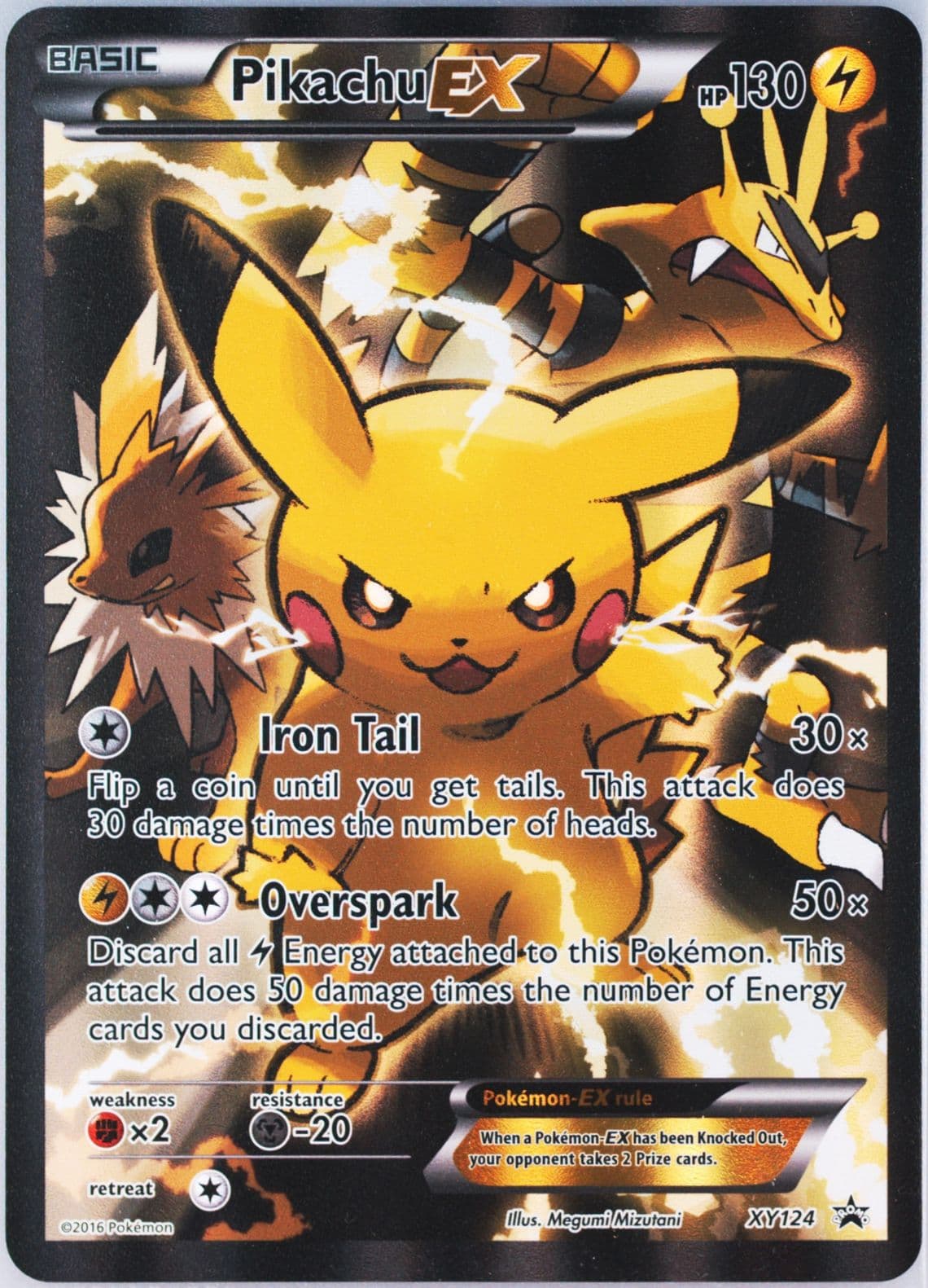 Full Art/Pikachu EX Red & Blue Collection-Jumbo (XY124) 2016 Pokemon XY Black Star Promo