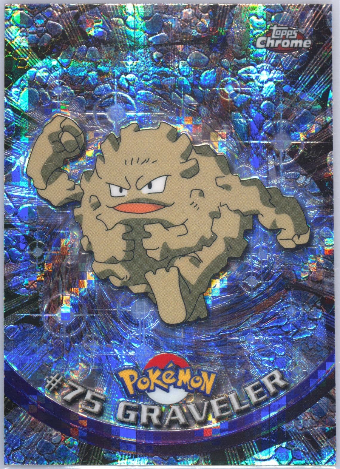 Graveler Tekno (75) 2000 Topps Chrome Pokemon T.V.