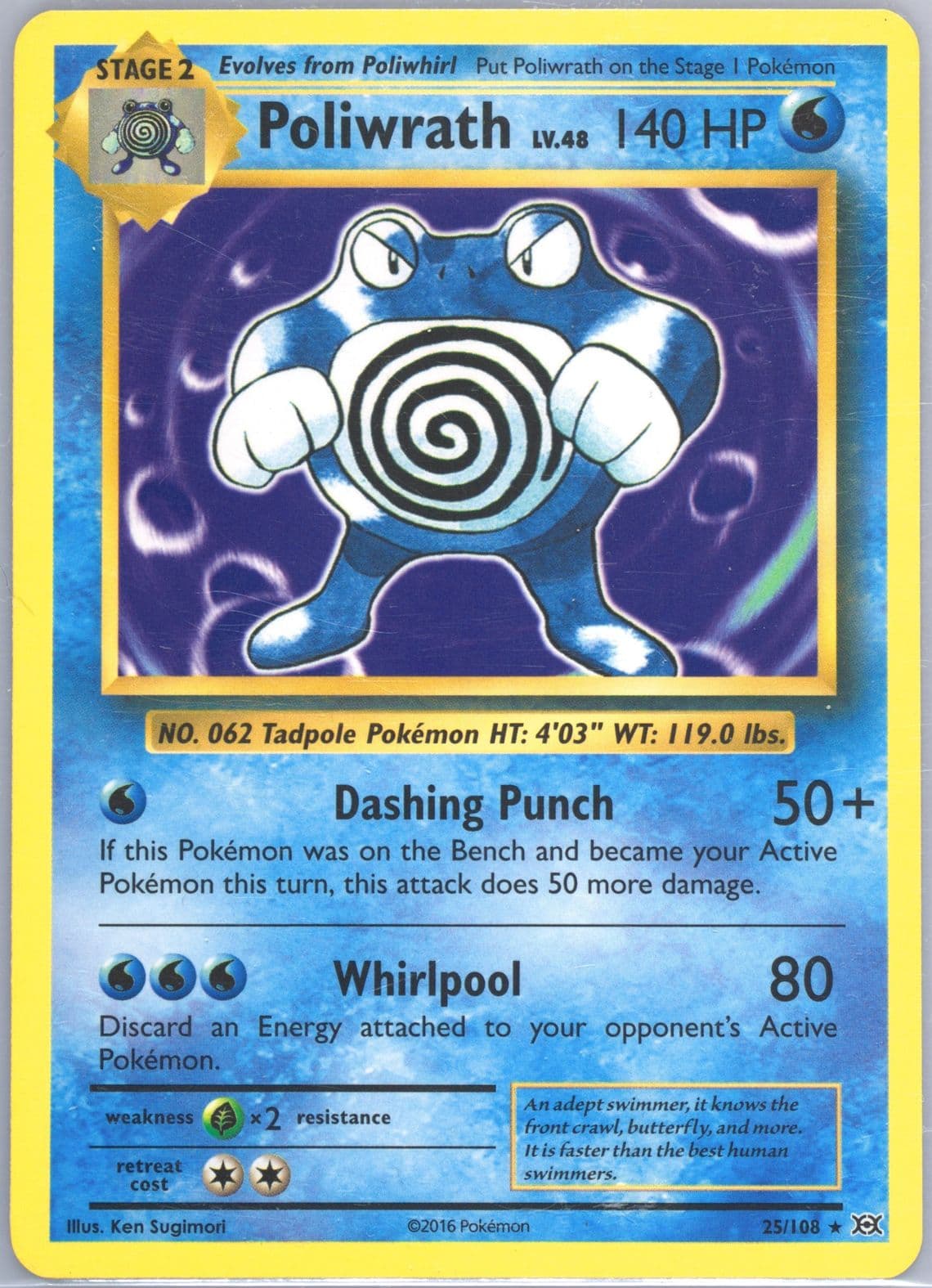 Poliwrath Prerelease Kit (25) 2016 Pokemon XY Evolutions
