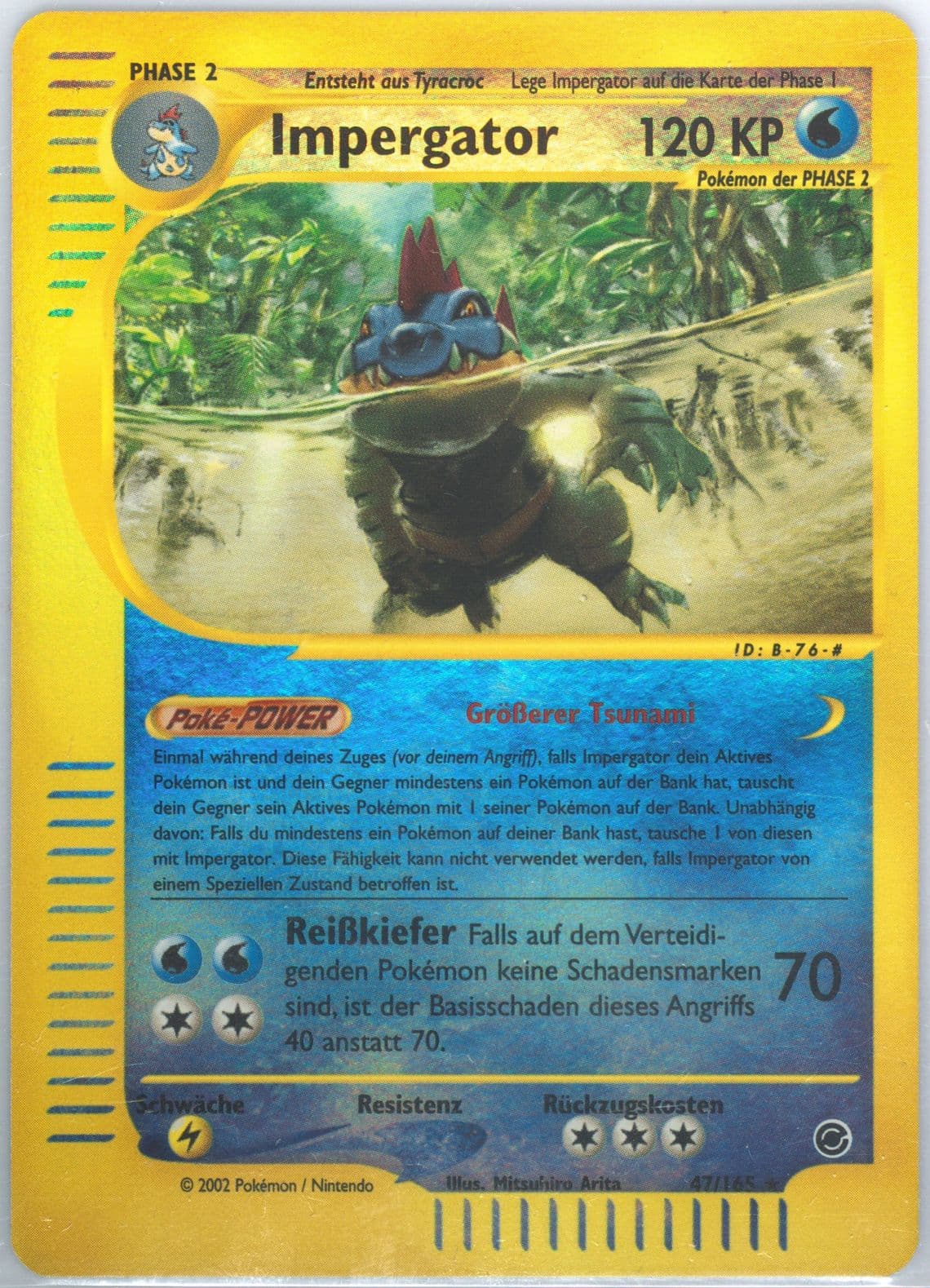 Impergator-Reverse Foil German (47) 2002 Pokemon Expedition