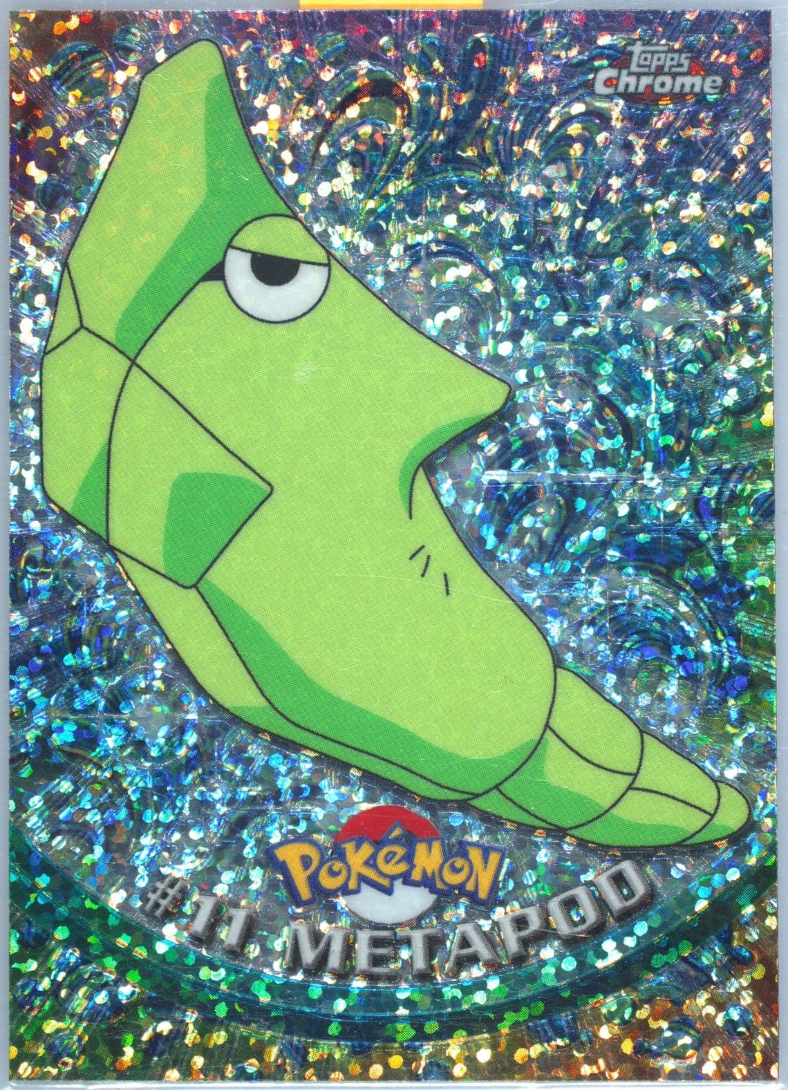 Metapod Sparkle (11) 2000 Topps Chrome Pokemon T.V.