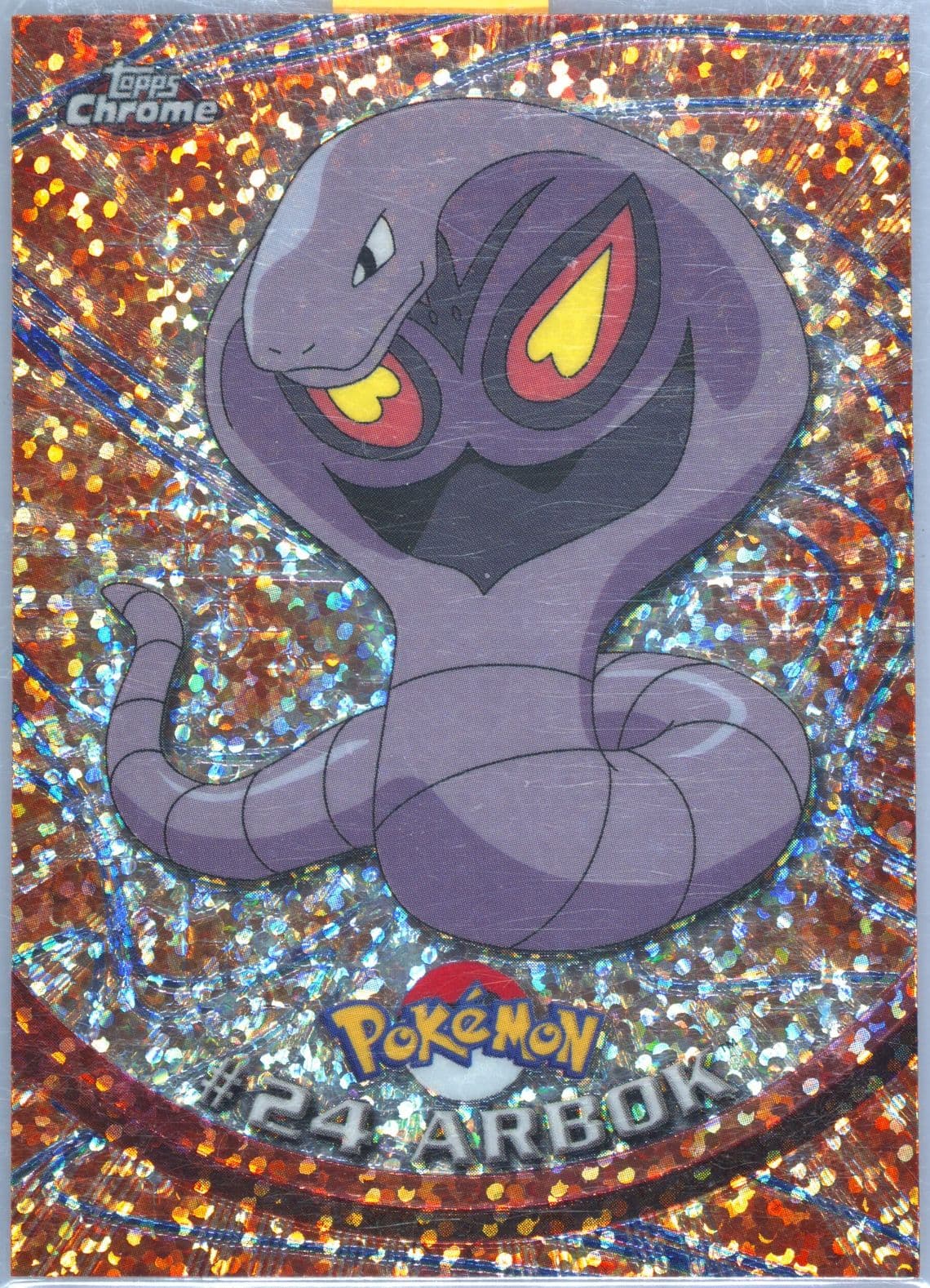 Arbok Sparkle (24) 2000 Topps Chrome Pokemon T.V.