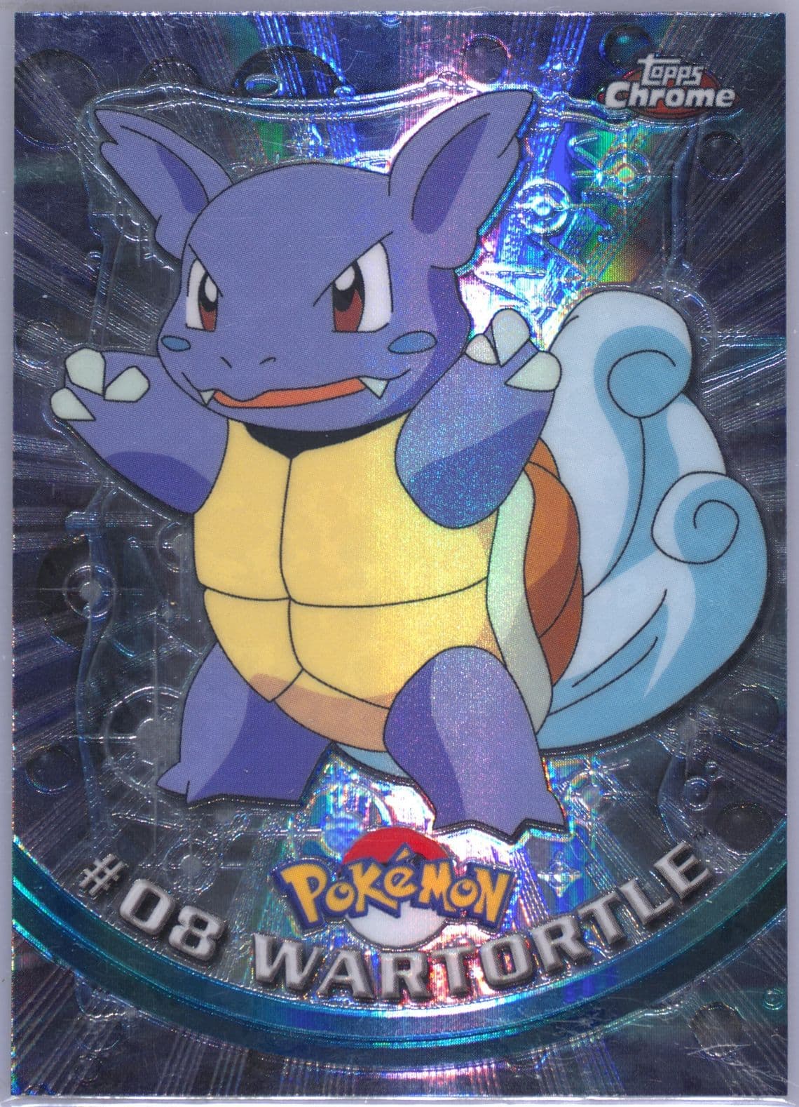 Wartortle Spectra (8) 2000 Topps Chrome Pokemon T.V.
